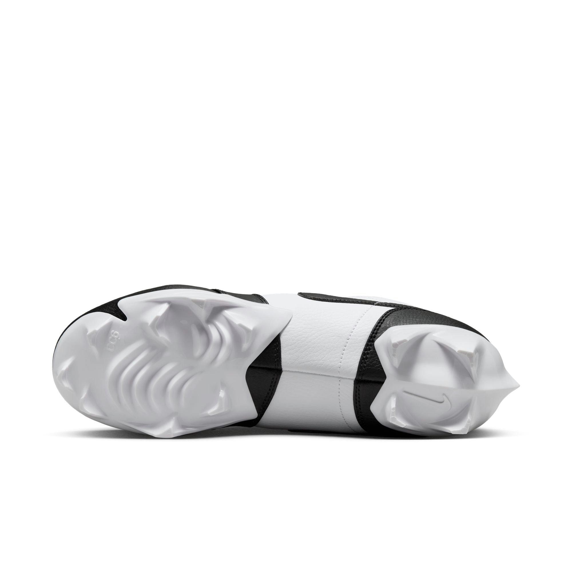 Jordan 1 Low TD "White/Black" Men's Football Cleat - WHITE Thumbnail View 8