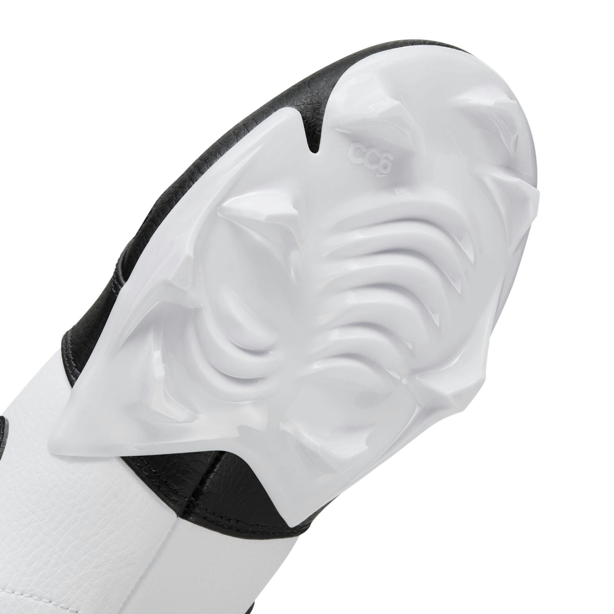 Jordan 1 Low TD "White/Black" Men's Football Cleat - WHITE Thumbnail View 9