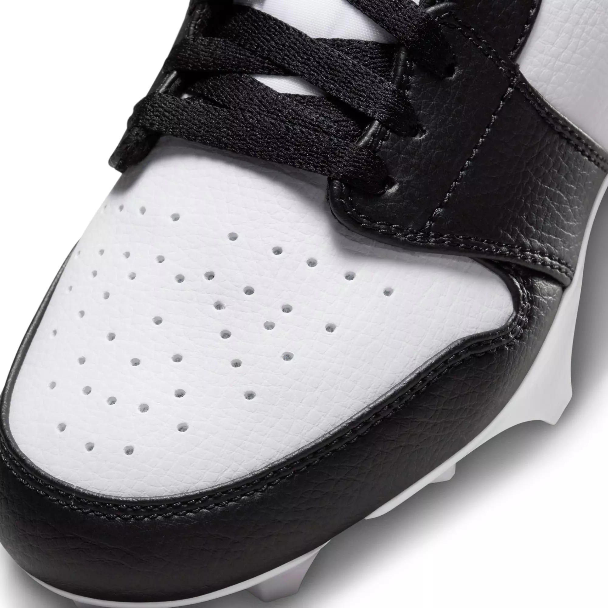 Jordan 1 Low TD "White/Black" Men's Football Cleat - WHITE