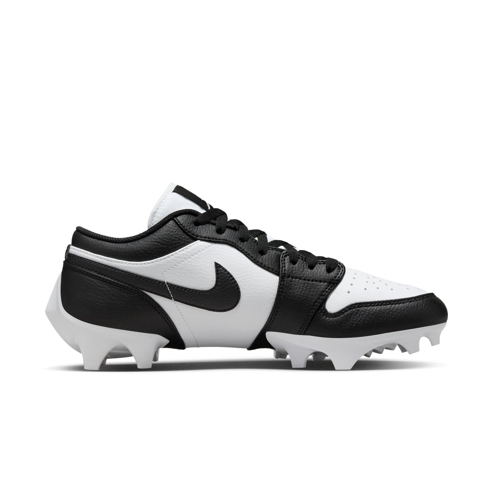 Jordan 1 Low TD "White/Black" Men's Football Cleat - WHITE Thumbnail View 2