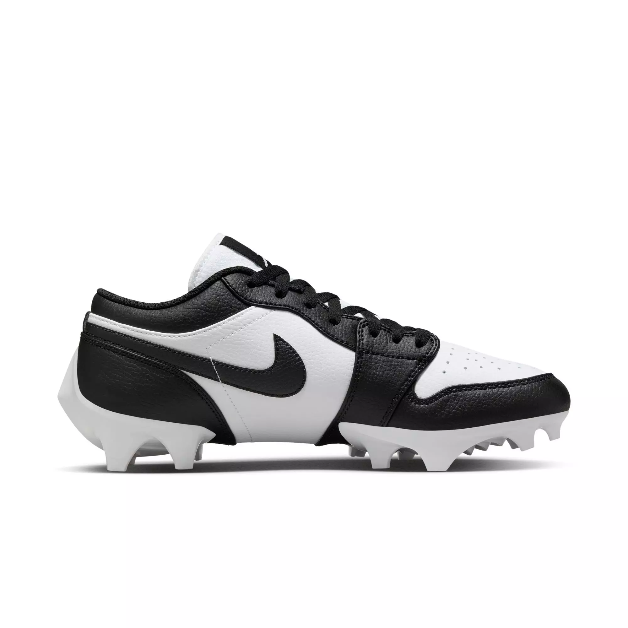 Jordan 1 Low TD "White/Black" Men's Football Cleat - WHITE