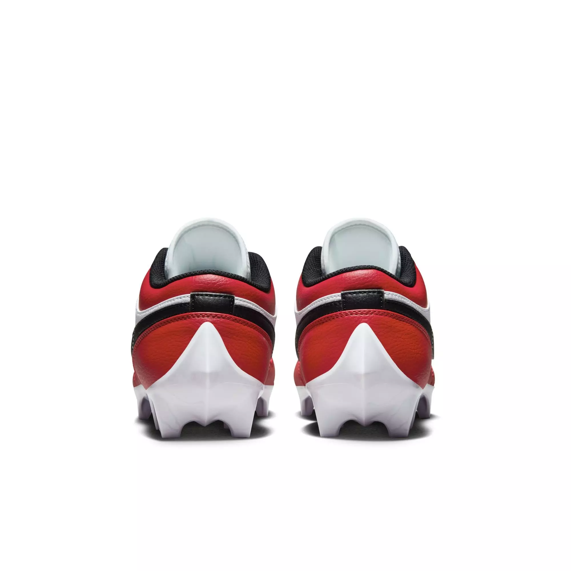 Jordan 1 Low TD "White/Black/Gym Red" Men's Football Cleat - WHITE