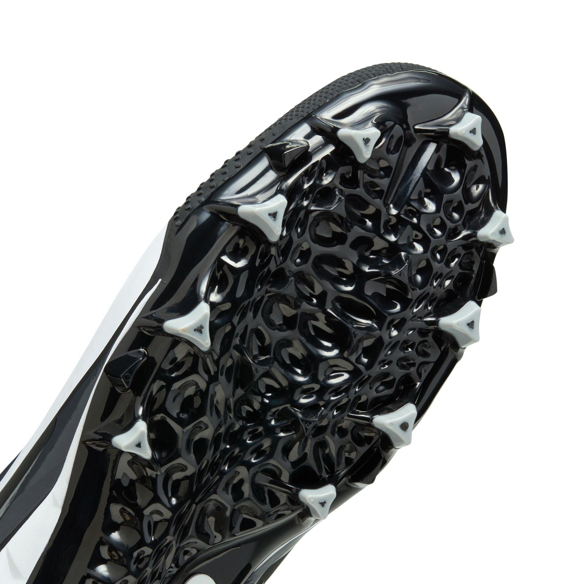 Nike Alpha Menace 4 Varsity "Black/White/Lt Smoke Grey" Men's Football Cleat - BLACK Thumbnail View 9