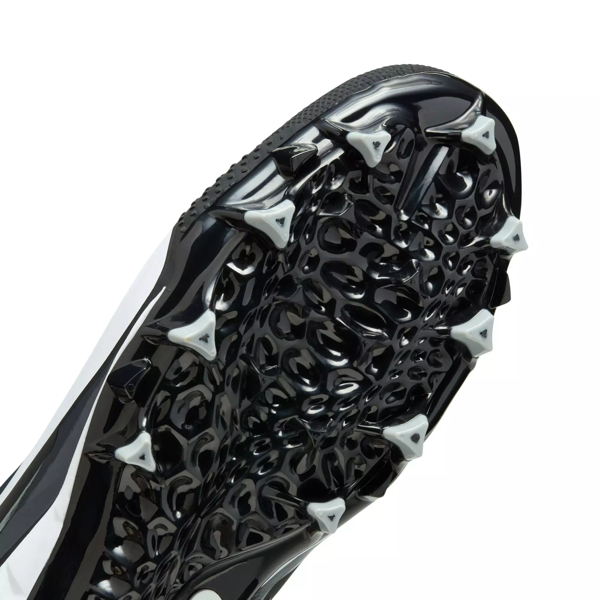 Nike Alpha Menace 4 Varsity "Black/White/Lt Smoke Grey" Men's Football Cleat - BLACK