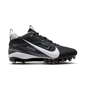 Nike Alpha Menace 4 Varsity "Black/White/Lt Smoke Grey" Men's Football Cleat