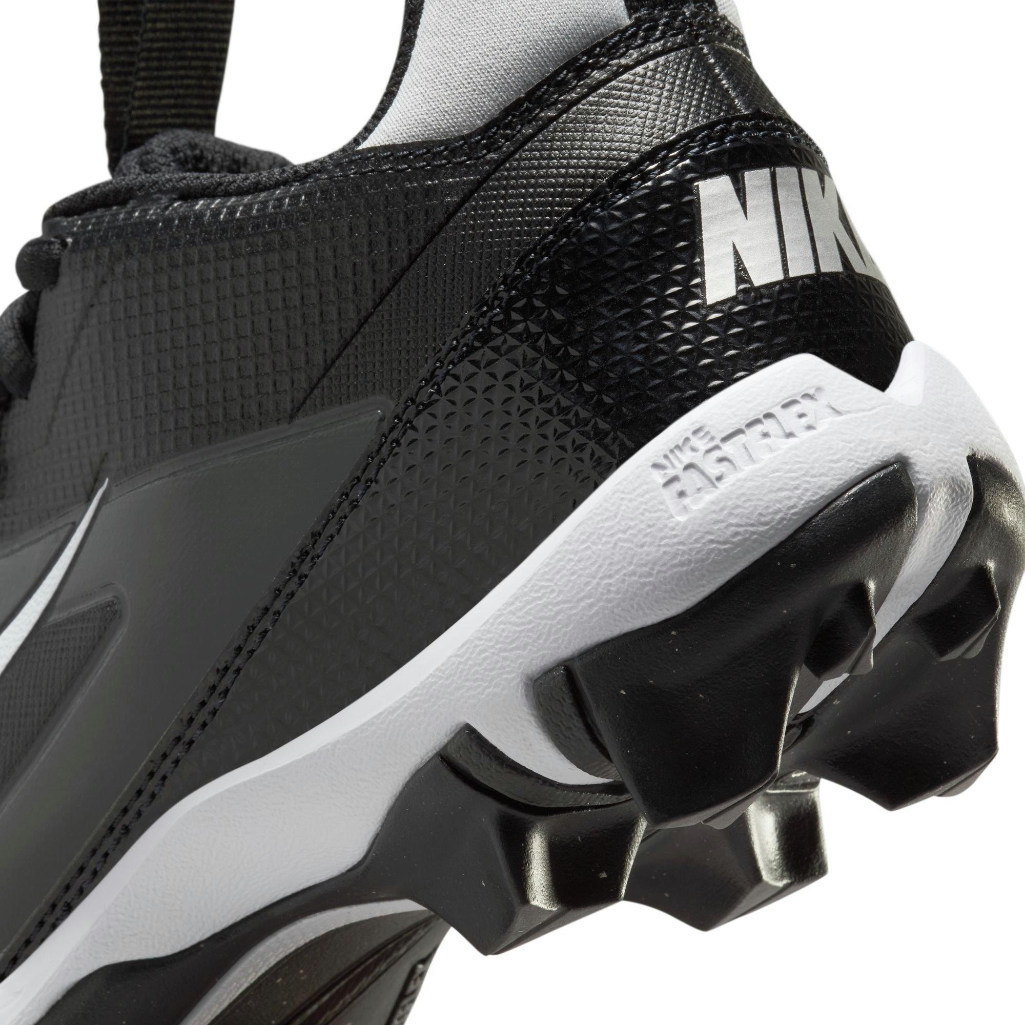 Nike Alpha Menace 4 Shark  Grade School Boys' "Black/White/Lt Smoke Grey" Football Cleat