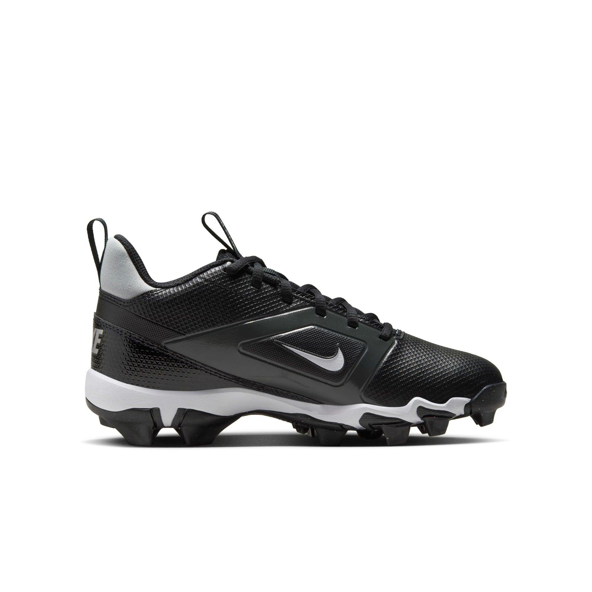 Nike Alpha Menace 4 Shark  Grade School Boys' "Black/White/Lt Smoke Grey" Football Cleat