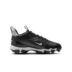 Nike Alpha Menace 4 Shark "Black/White/Lt Smoke Grey" Grade School Boys' Football Cleat
