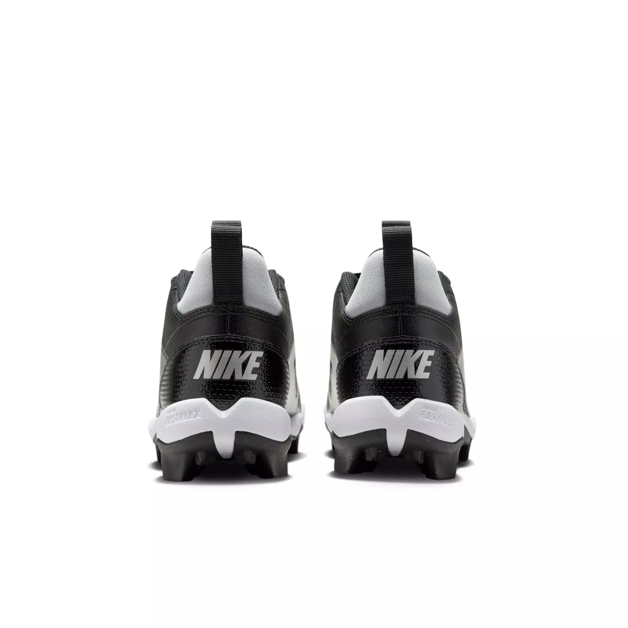 Nike Alpha Menace 4 Shark "Black/White/Lt Smoke Grey" Preschool Boys' Football Cleat - BLACK