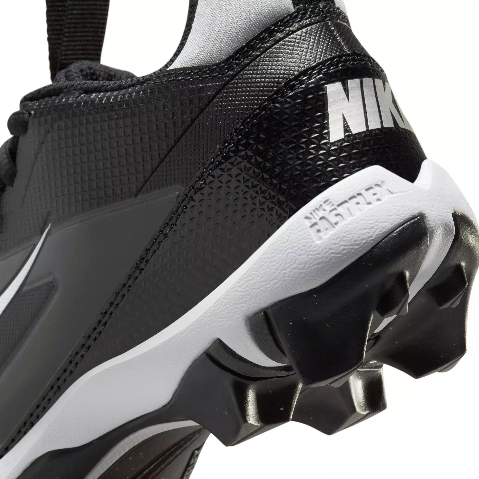 Nike Alpha Menace 4 Shark "Black/White/Lt Smoke Grey" Preschool Boys' Football Cleat - BLACK