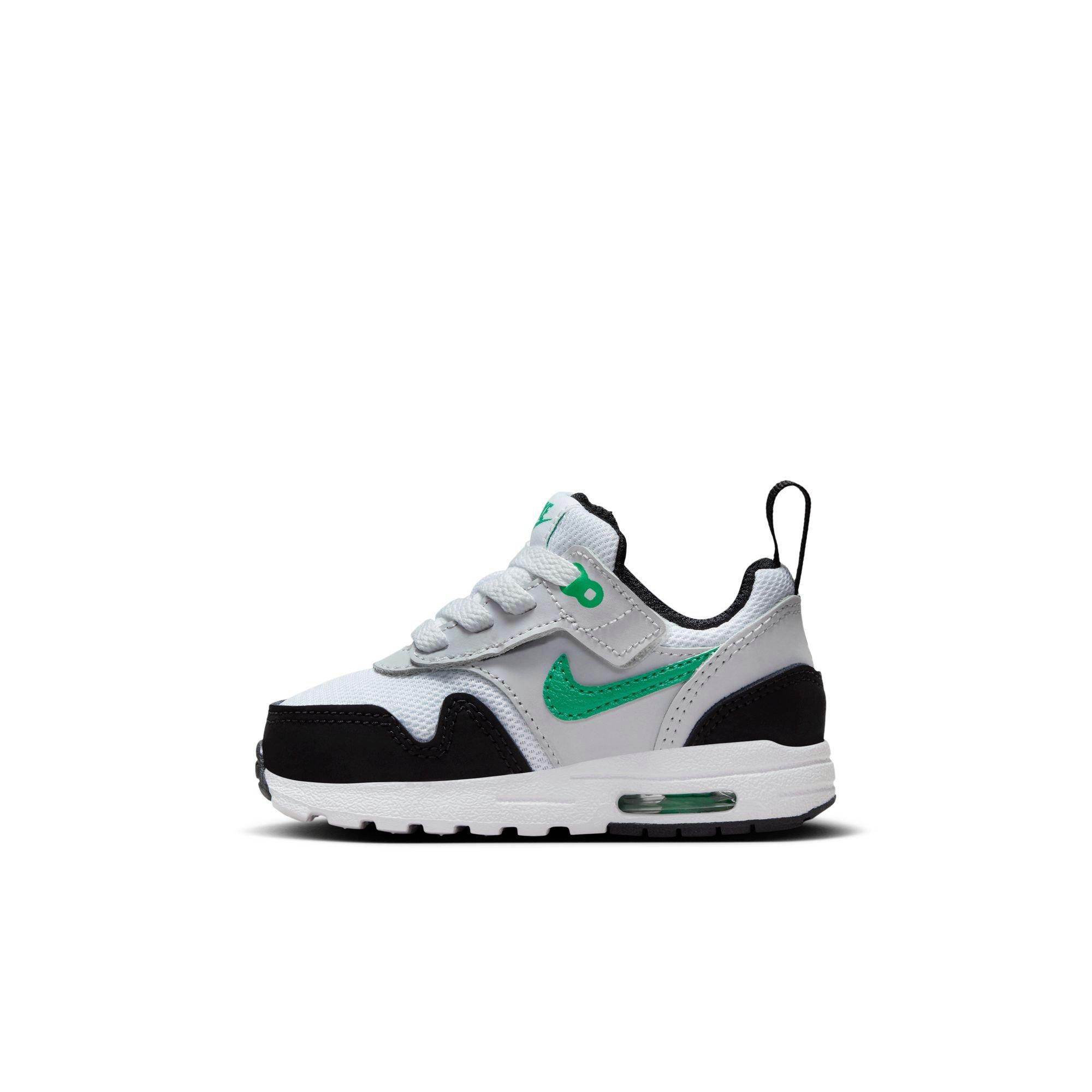 Nike Air Max 1 EasyOn "White/Stadium Green/Pure Platinum/Black" Toddler Boys' Shoe - WHITE/GREEN Thumbnail View 4