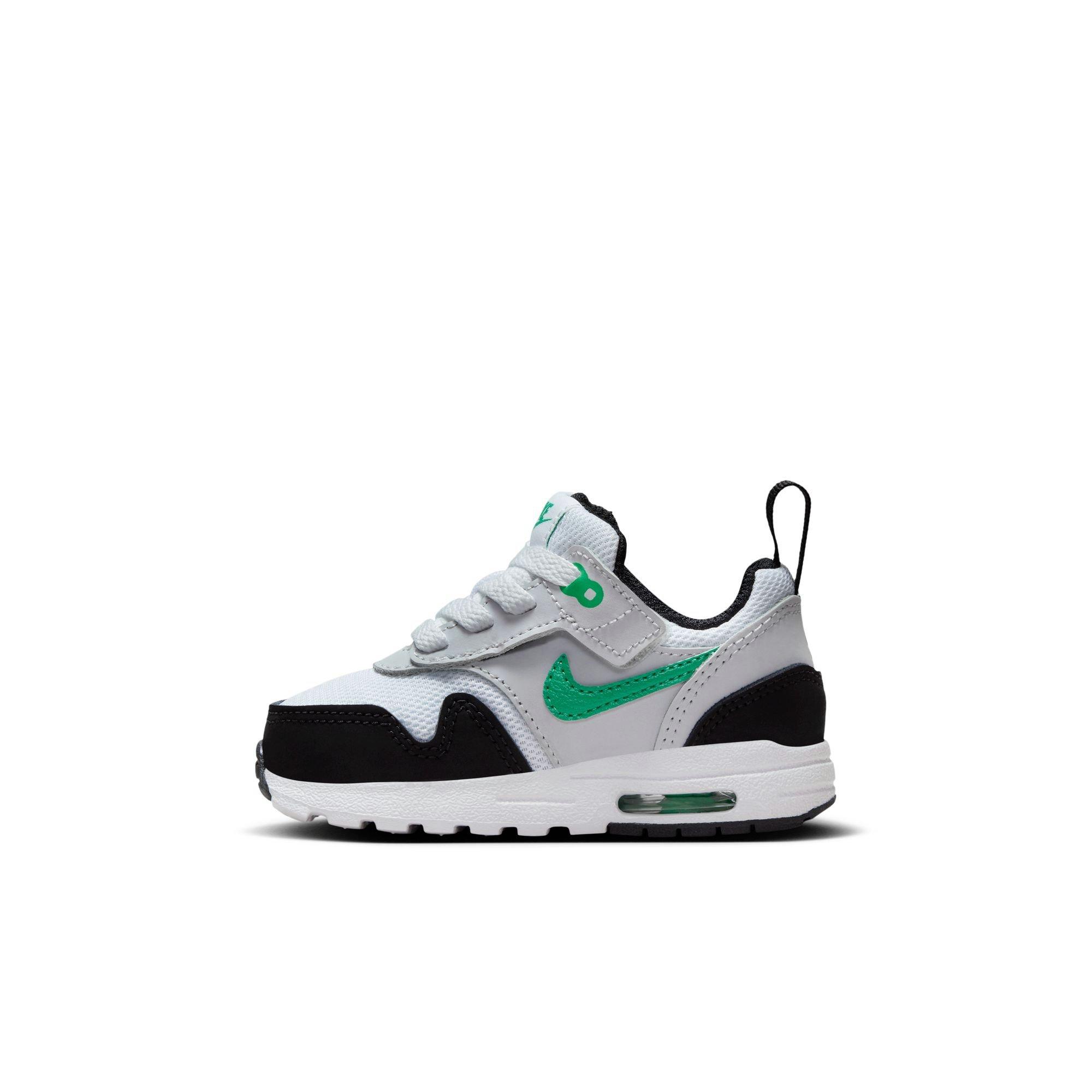 Nike Air Max 1 EasyOn Toddler Boys' White/Stadium Green/Pure Platinum/Black Shoe