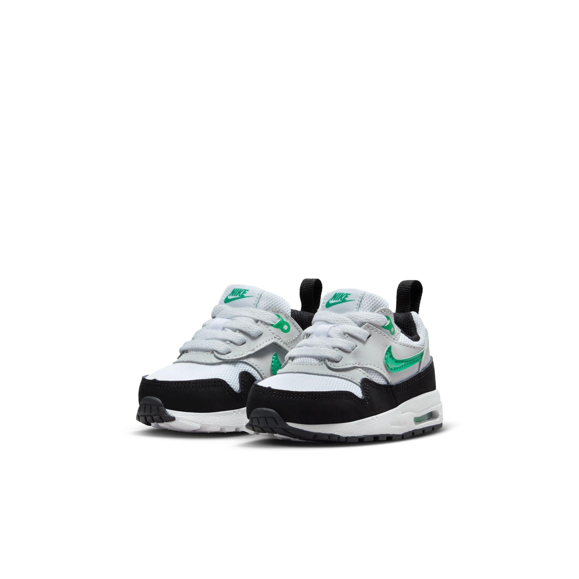 Nike Air Max 1 EasyOn "White/Stadium Green/Pure Platinum/Black" Toddler Boys' Shoe - WHITE/GREEN Thumbnail View 5