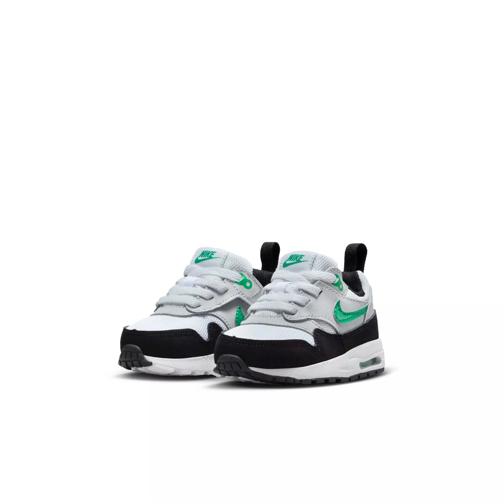 Nike Air Max 1 EasyOn "White/Stadium Green/Pure Platinum/Black" Toddler Boys' Shoe - WHITE/GREEN