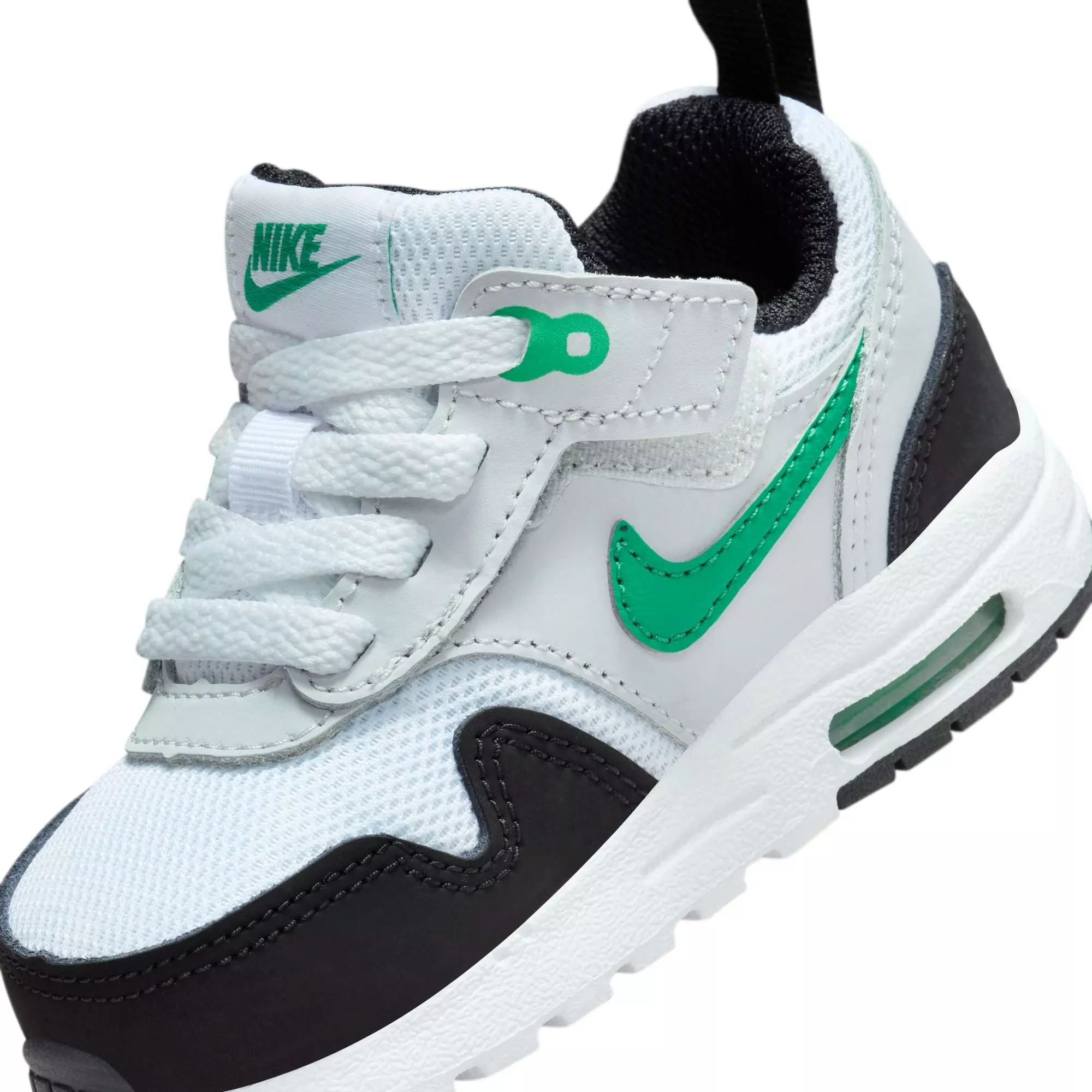 Nike Air Max 1 EasyOn "White/Stadium Green/Pure Platinum/Black" Toddler Boys' Shoe - WHITE/GREEN