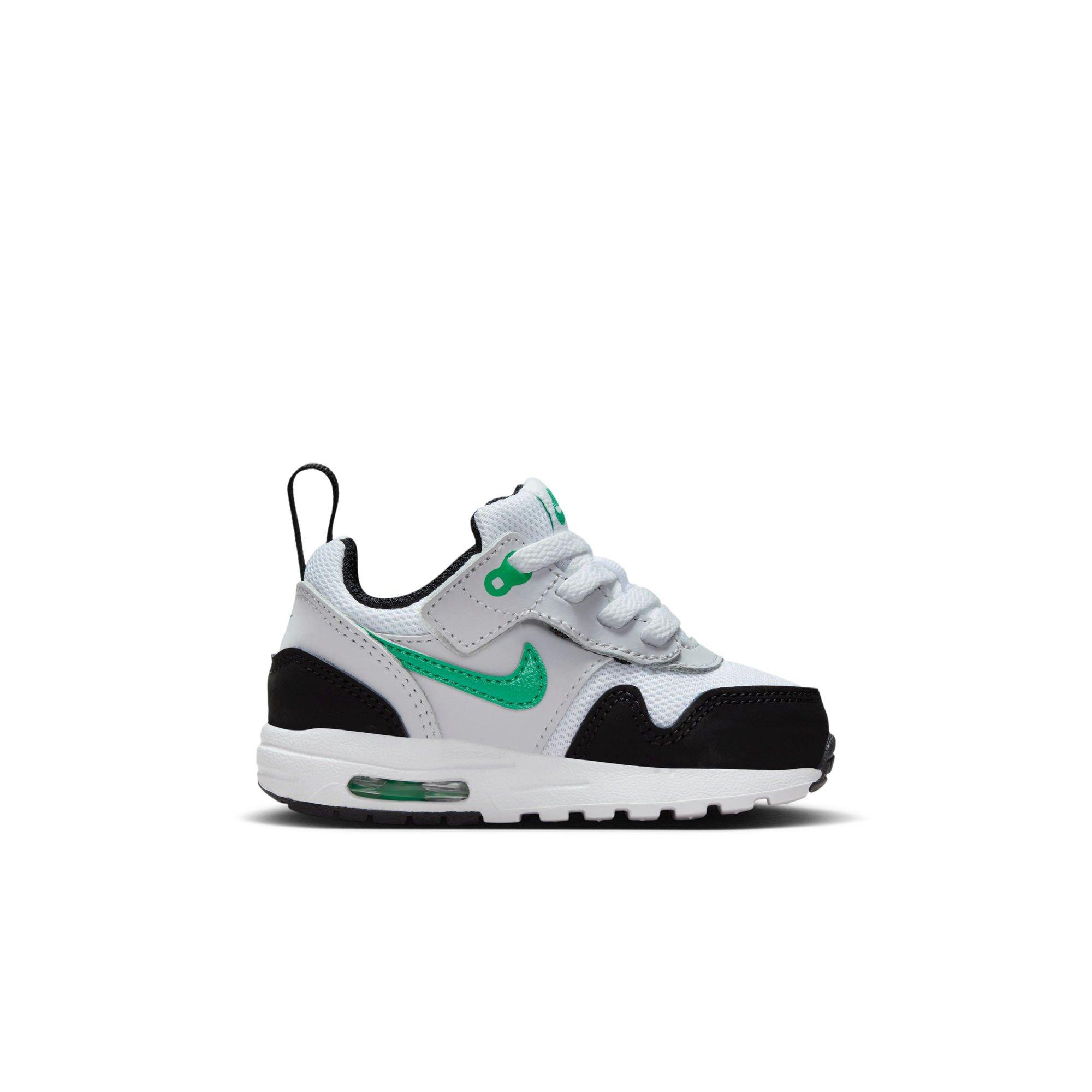 Nike Air Max 1 EasyOn Toddler Boys' White/Stadium Green/Pure Platinum/Black Shoe