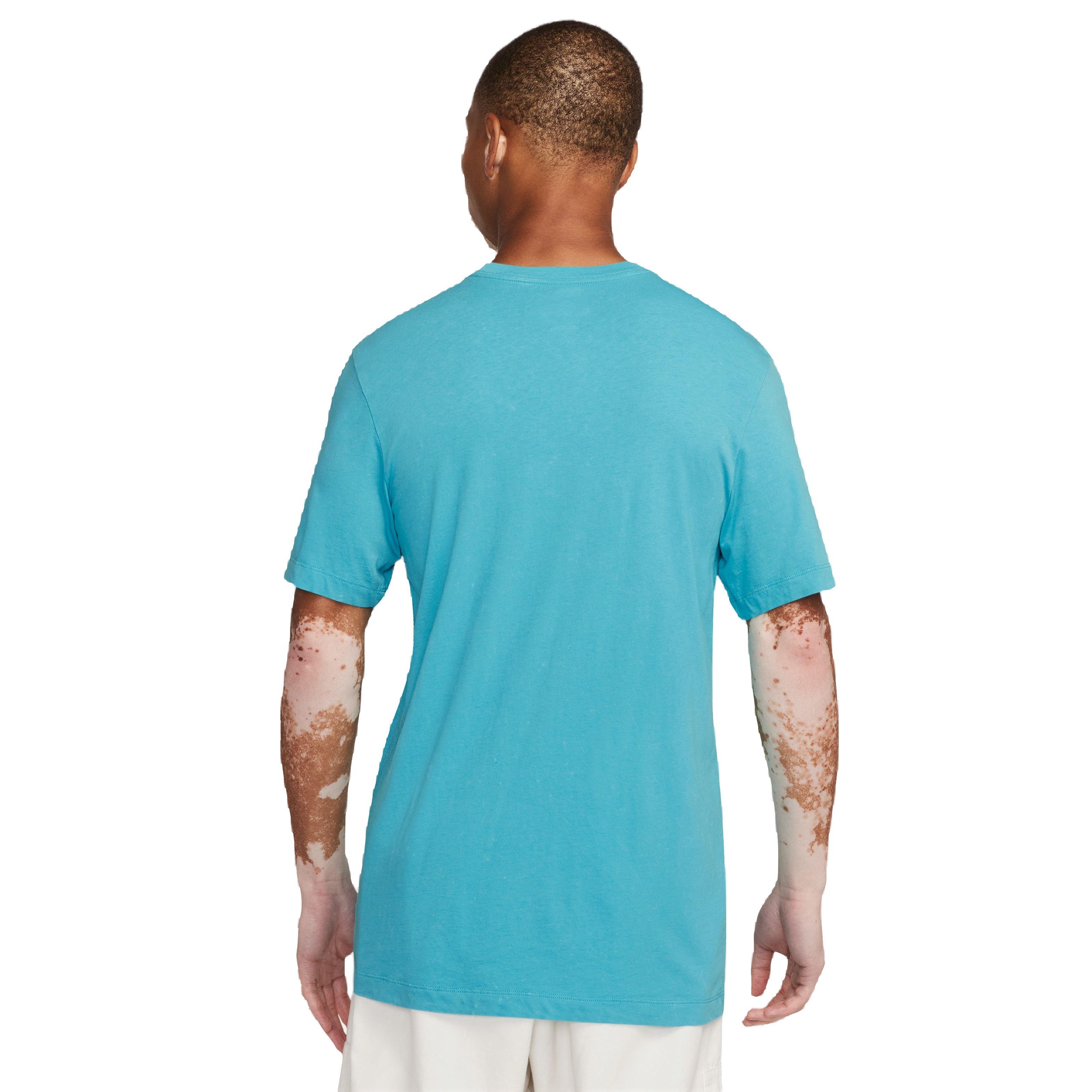Nike Men's Sportswear Club Graphic Tee - Teal - TEAL Thumbnail View 2