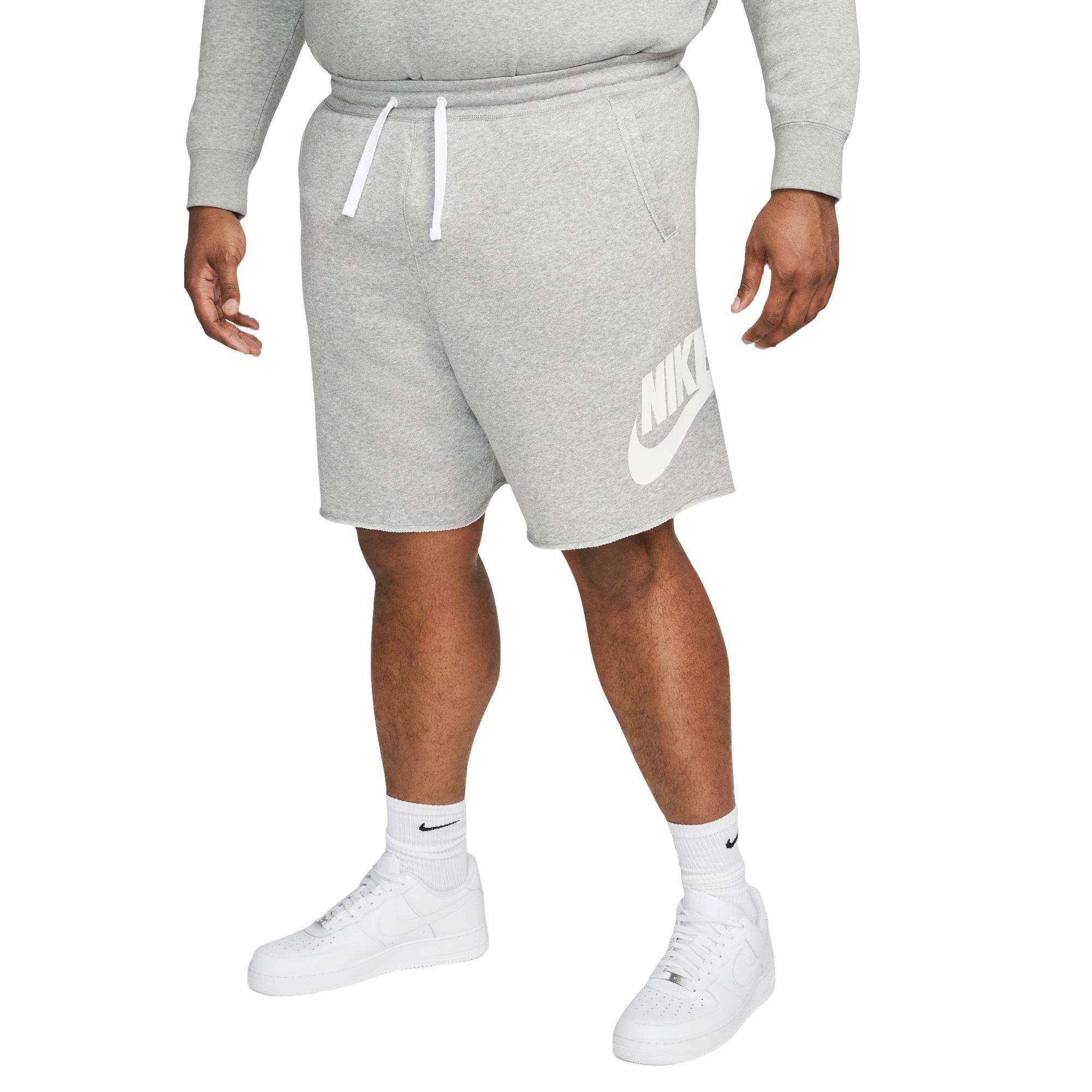 Nike Men's Club Alumni French Terry Shorts-Grey - GREY Thumbnail View 3