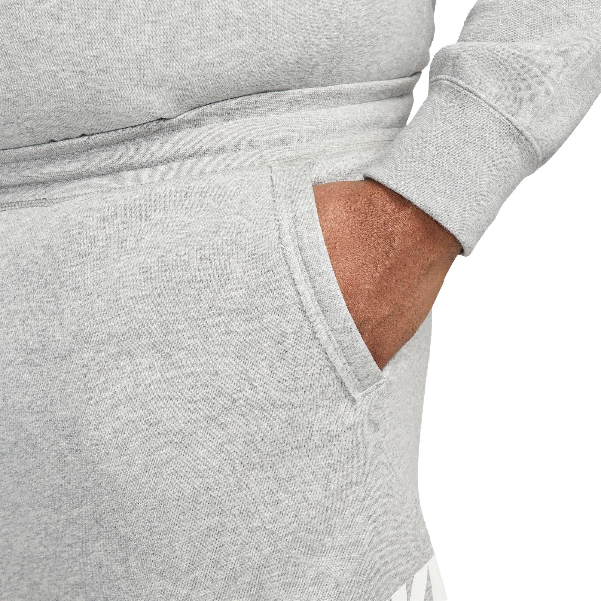 Nike Men's Club Alumni French Terry Shorts-Grey - GREY Thumbnail View 4