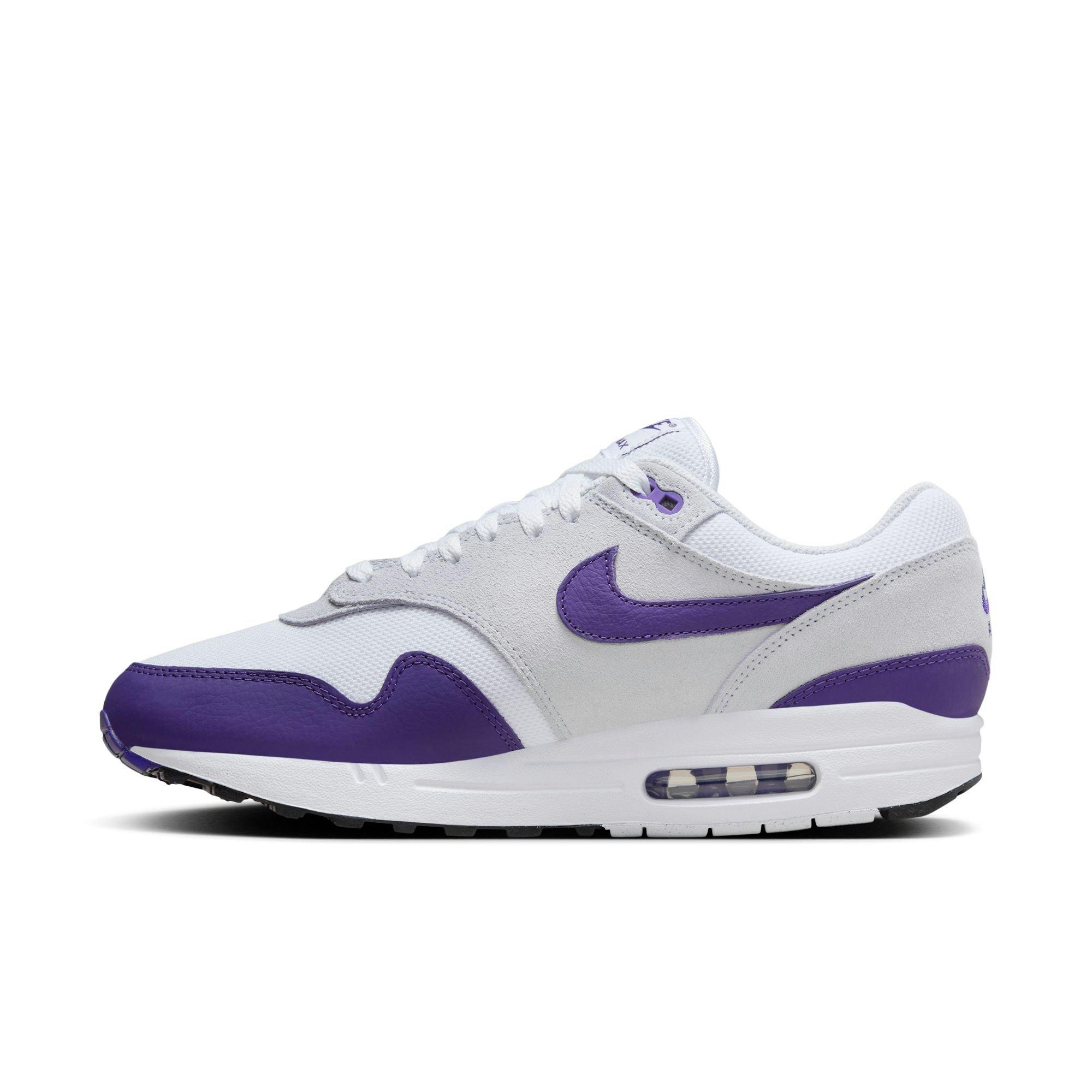 Nike Air Max 1 SC "White/Field Purple/Football Grey/Black" Men's Shoe - WHITE/PURPLE Thumbnail View 4