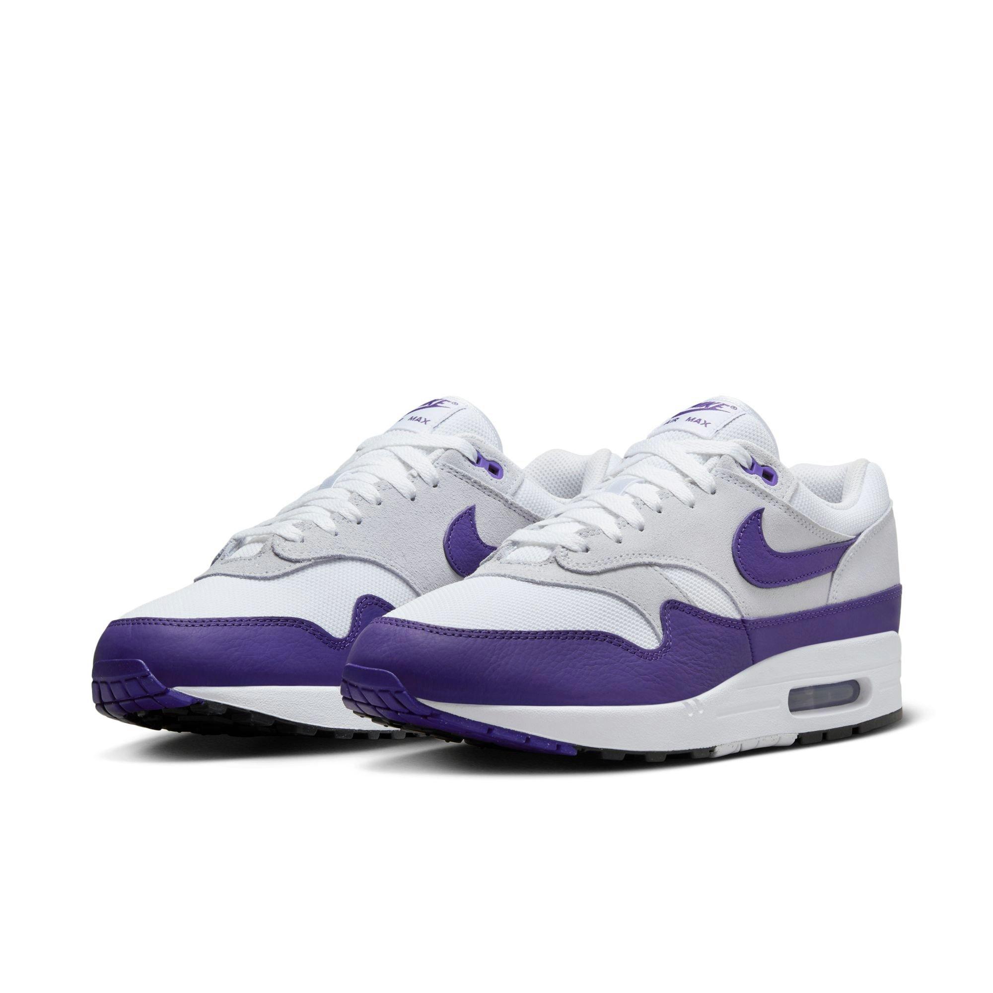 Nike Air Max 1 SC "White/Field Purple/Football Grey/Black" Men's Shoe - WHITE/PURPLE Thumbnail View 5