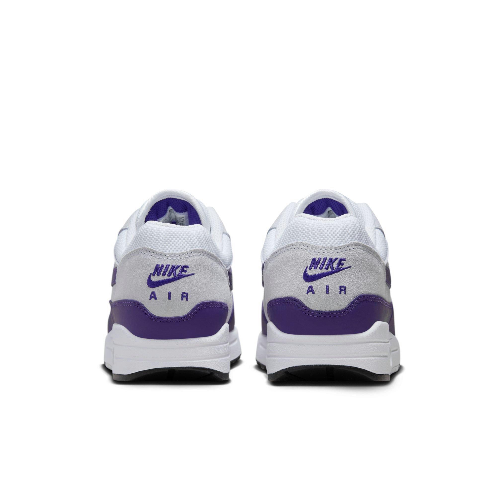 Nike Air Max 1 SC "White/Field Purple/Football Grey/Black" Men's Shoe - WHITE/PURPLE Thumbnail View 6