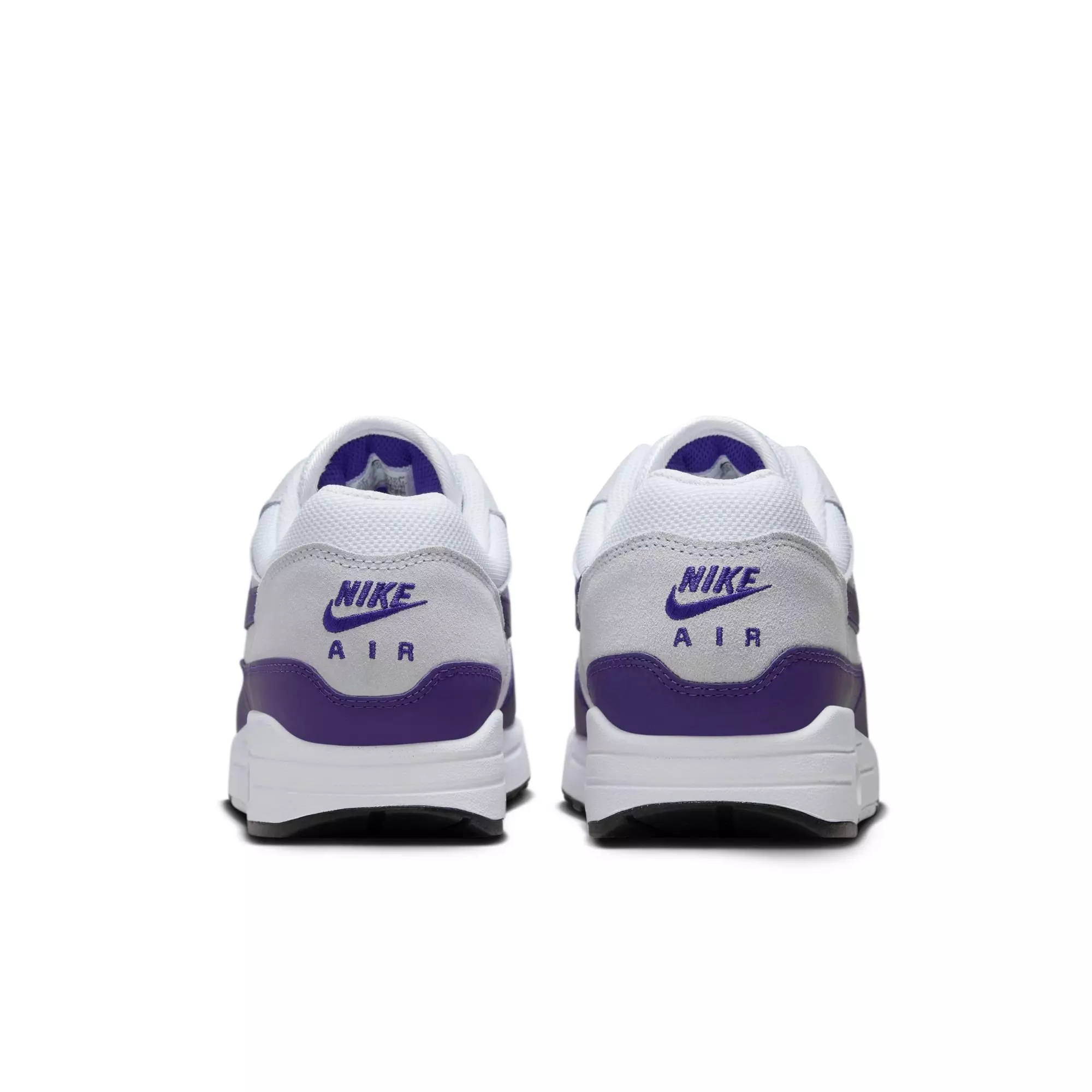 Nike Air Max 1 SC "White/Field Purple/Football Grey/Black" Men's Shoe - WHITE/PURPLE