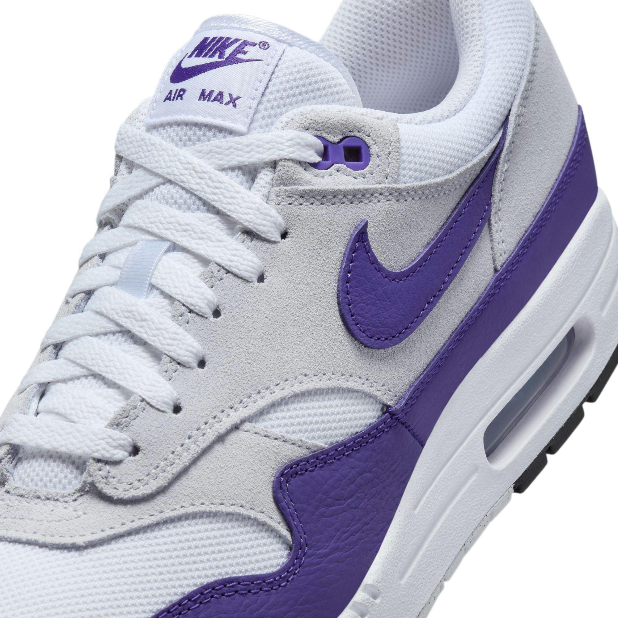 Nike Air Max 1 SC "White/Field Purple/Football Grey/Black" Men's Shoe - WHITE/PURPLE Thumbnail View 9