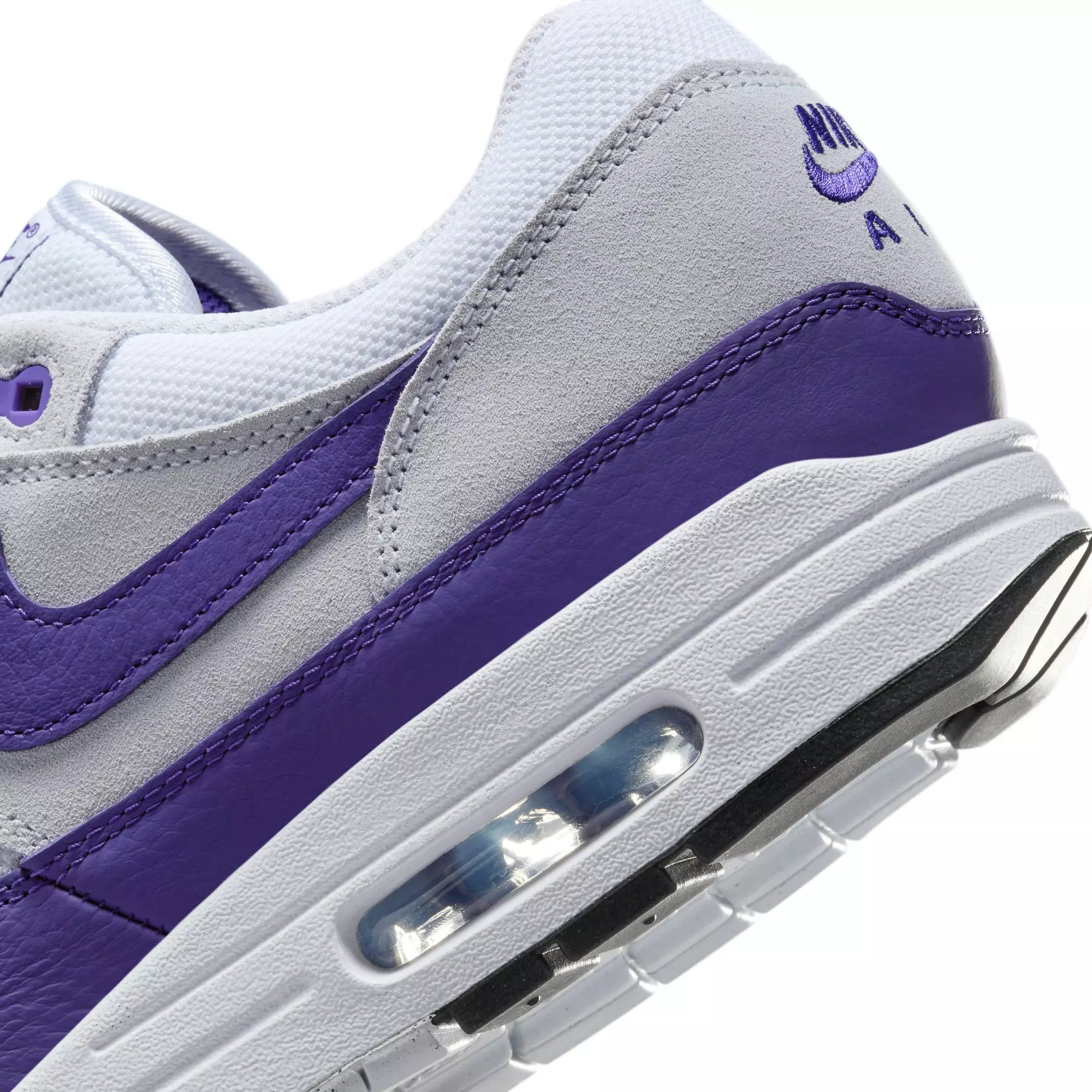 Nike Air Max 1 SC "White/Field Purple/Football Grey/Black" Men's Shoe - WHITE/PURPLE