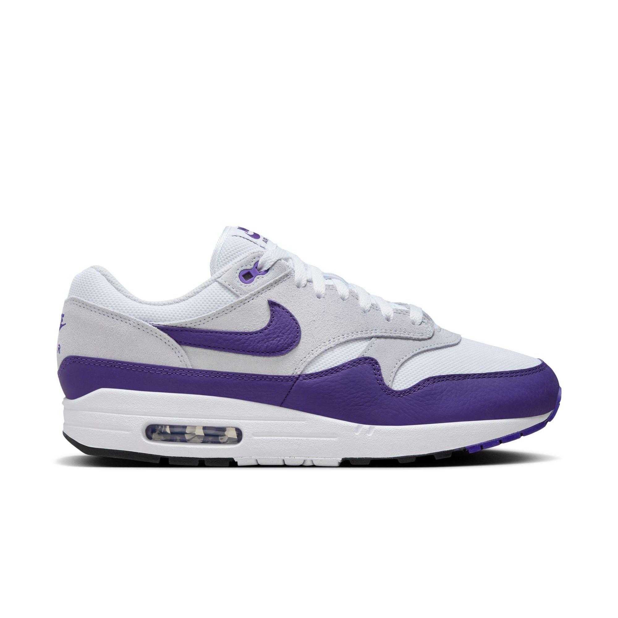 Nike Air Max 1 SC "White/Field Purple/Football Grey/Black" Men's Shoe - WHITE/PURPLE Thumbnail View 1