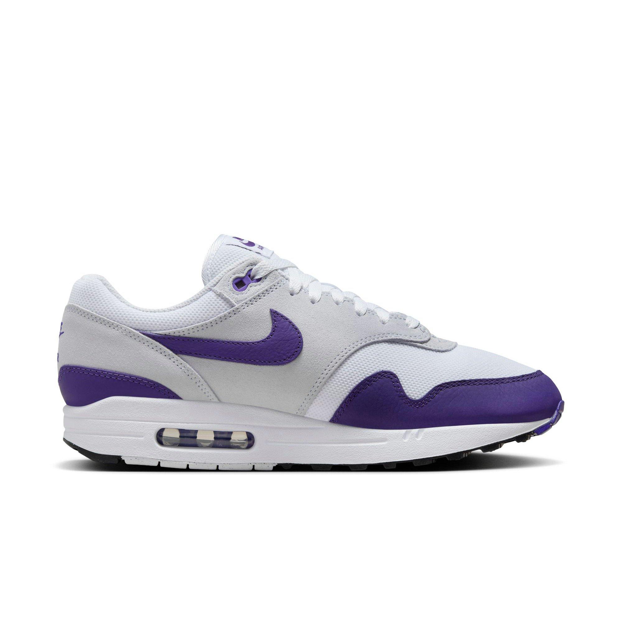 Nike Air Max 1 SC "White/Field Purple/Football Grey/Black" Men's Shoe - WHITE/PURPLE Thumbnail View 2