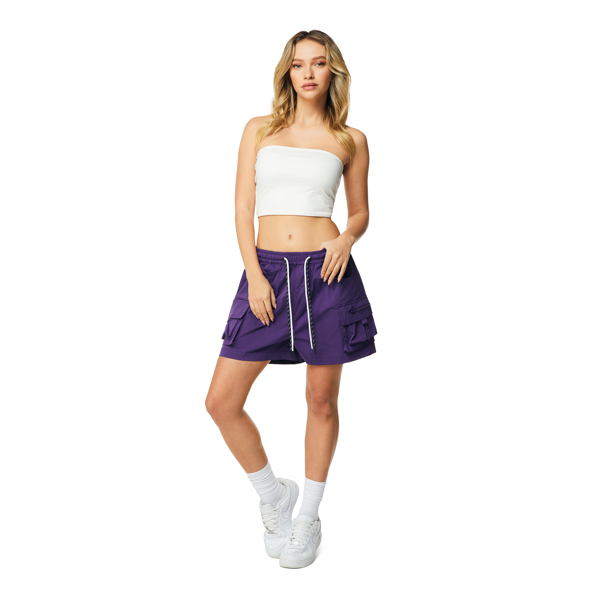 Grindhouse Nylon 3-Inch Women's Purple Cargo Short