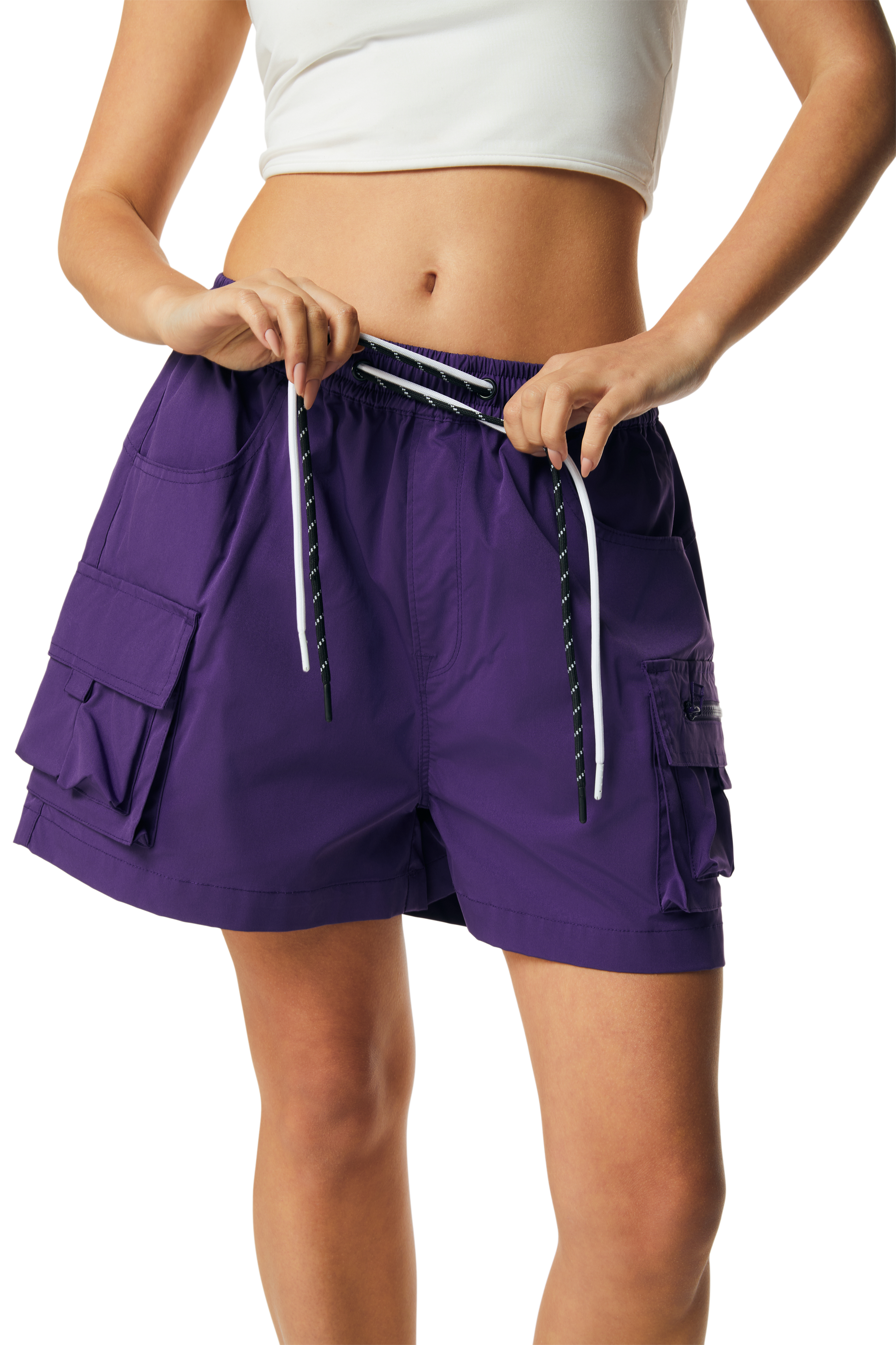 Grindhouse Nylon 3-Inch Women's Purple Cargo Short