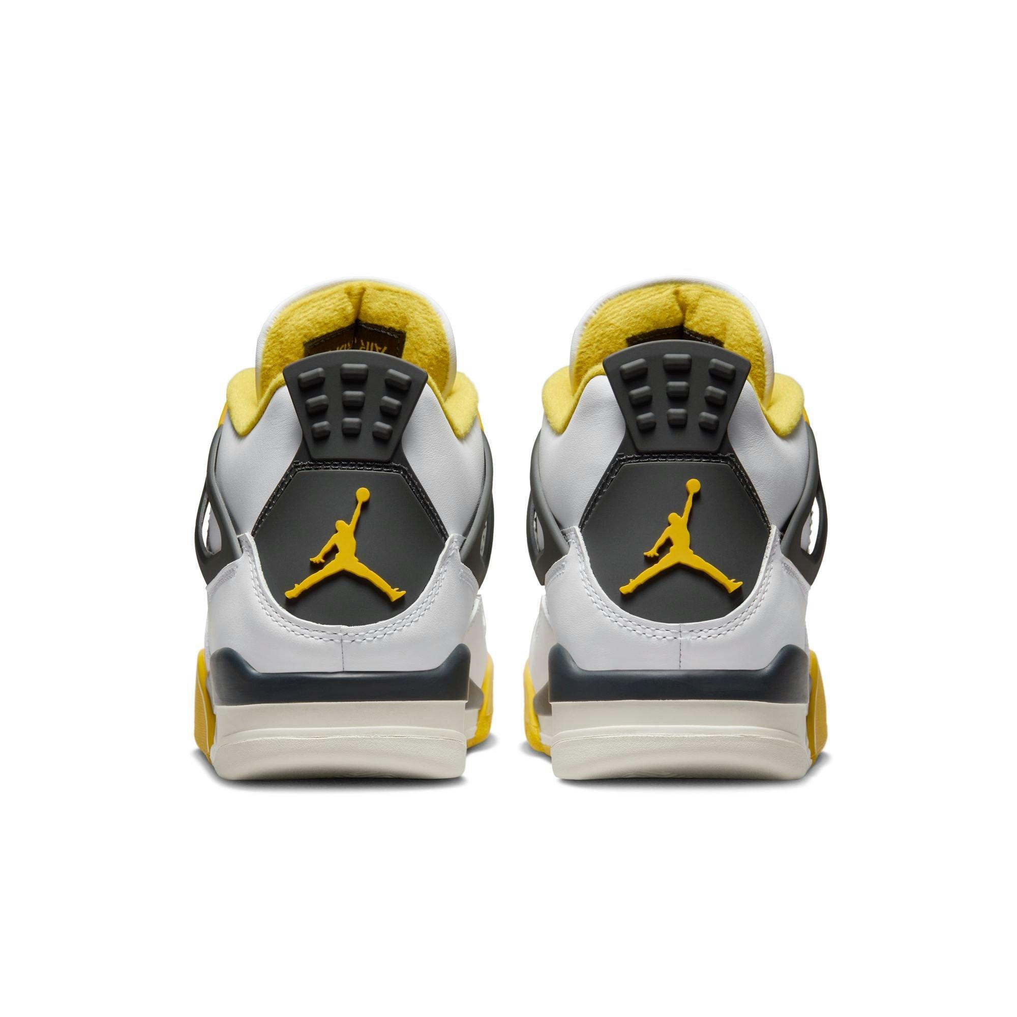 Jordan 4 Retro "Vivid Sulfur" Women's Shoe - WHITE/COCONUT MILK/VIVID SULFUR Thumbnail View 8