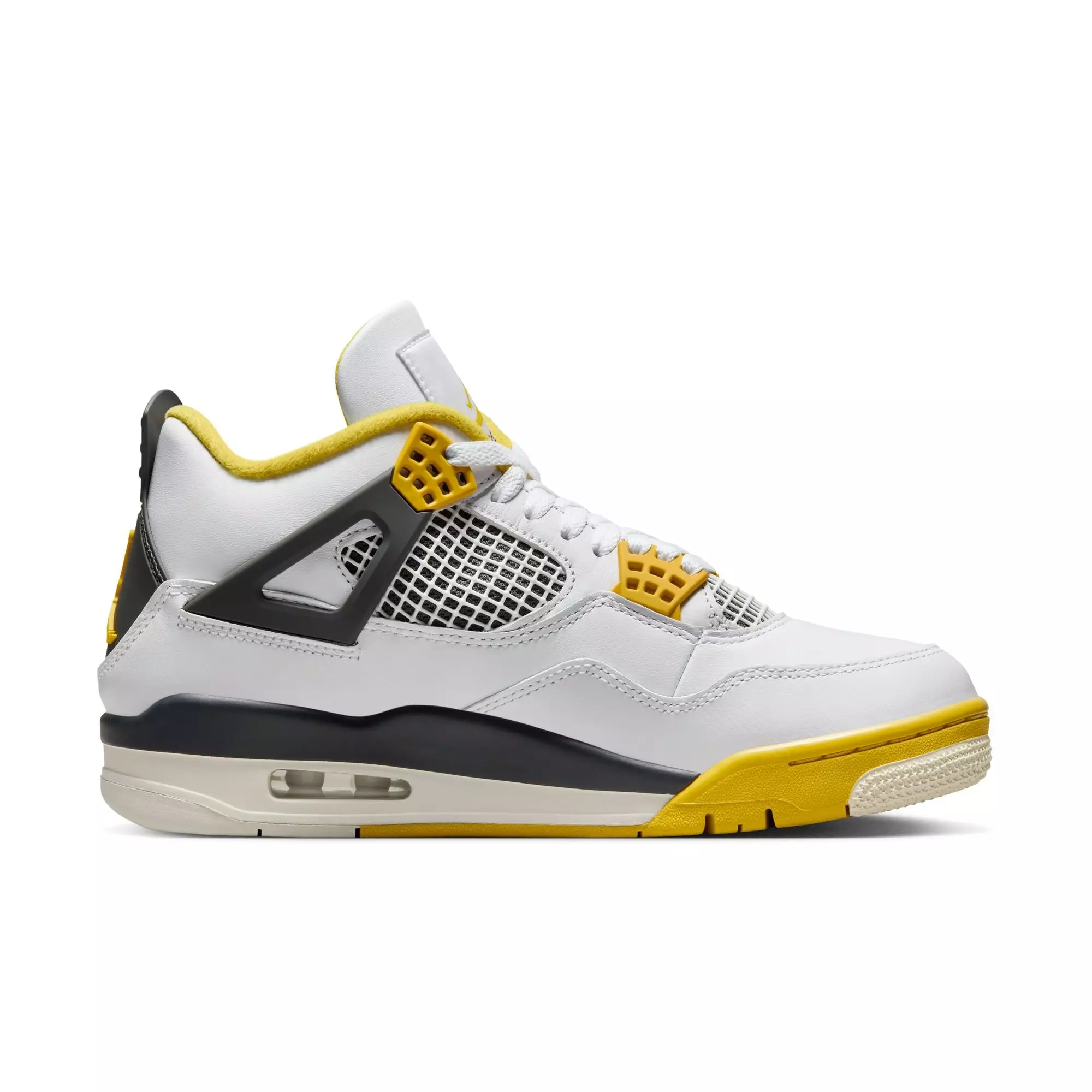 Jordan 4 Retro "Vivid Sulfur" Women's Shoe - WHITE/COCONUT MILK/VIVID SULFUR