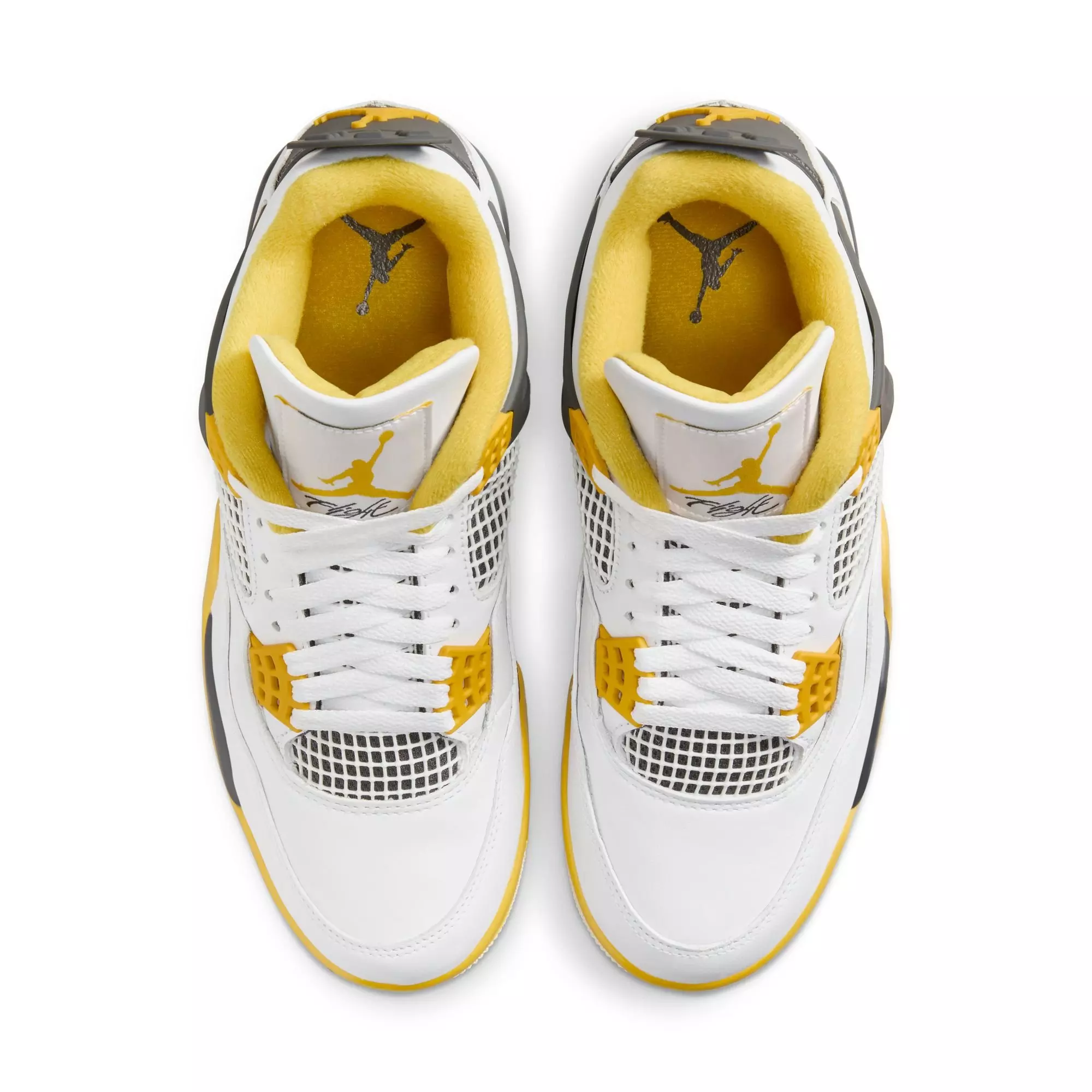 Jordan 4 Retro "Vivid Sulfur" Women's Shoe - WHITE/COCONUT MILK/VIVID SULFUR