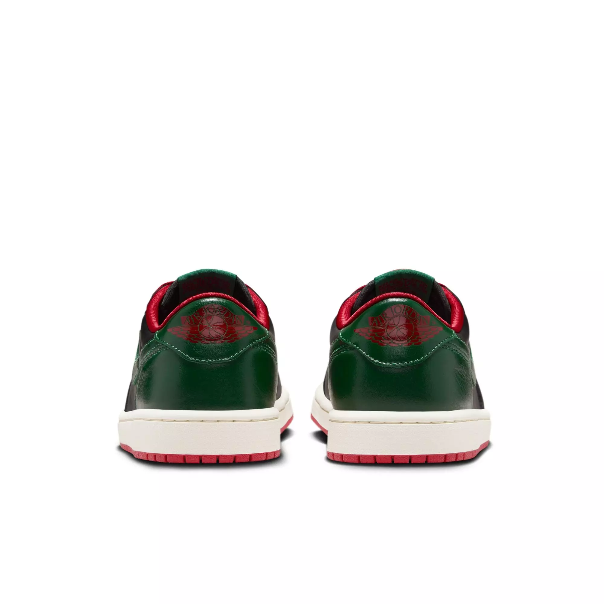 Jordan 1 Low OG "Gorge Green" Women's Shoe - BLACK/GORGE GREEN/VARSITY RED