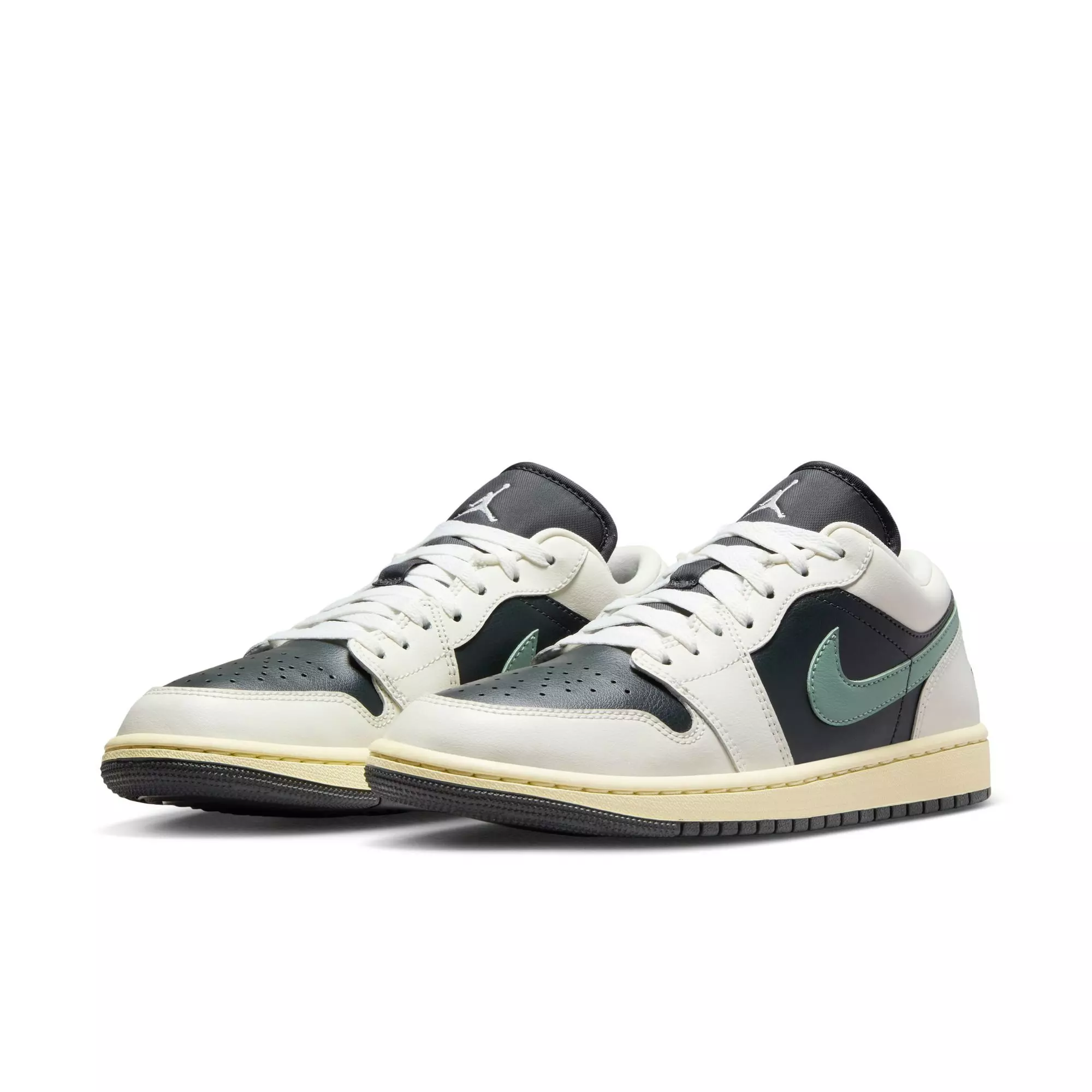 Jordan 1 Low "Anthracite/Jade Smoke/Sail/Legend Sand" Women's Shoe - GREEN