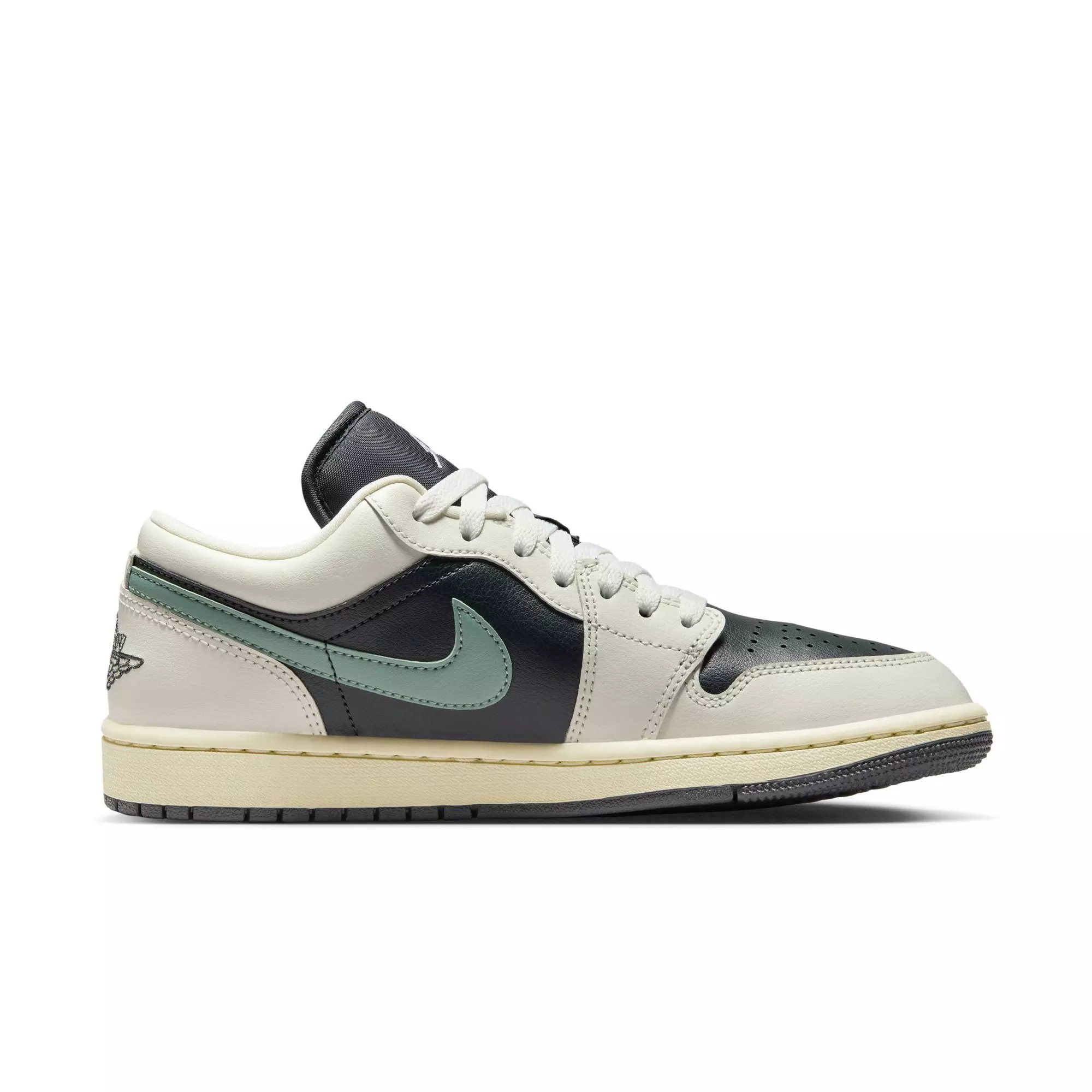 Jordan 1 Low "Anthracite/Jade Smoke/Sail/Legend Sand" Women's Shoe - GREEN