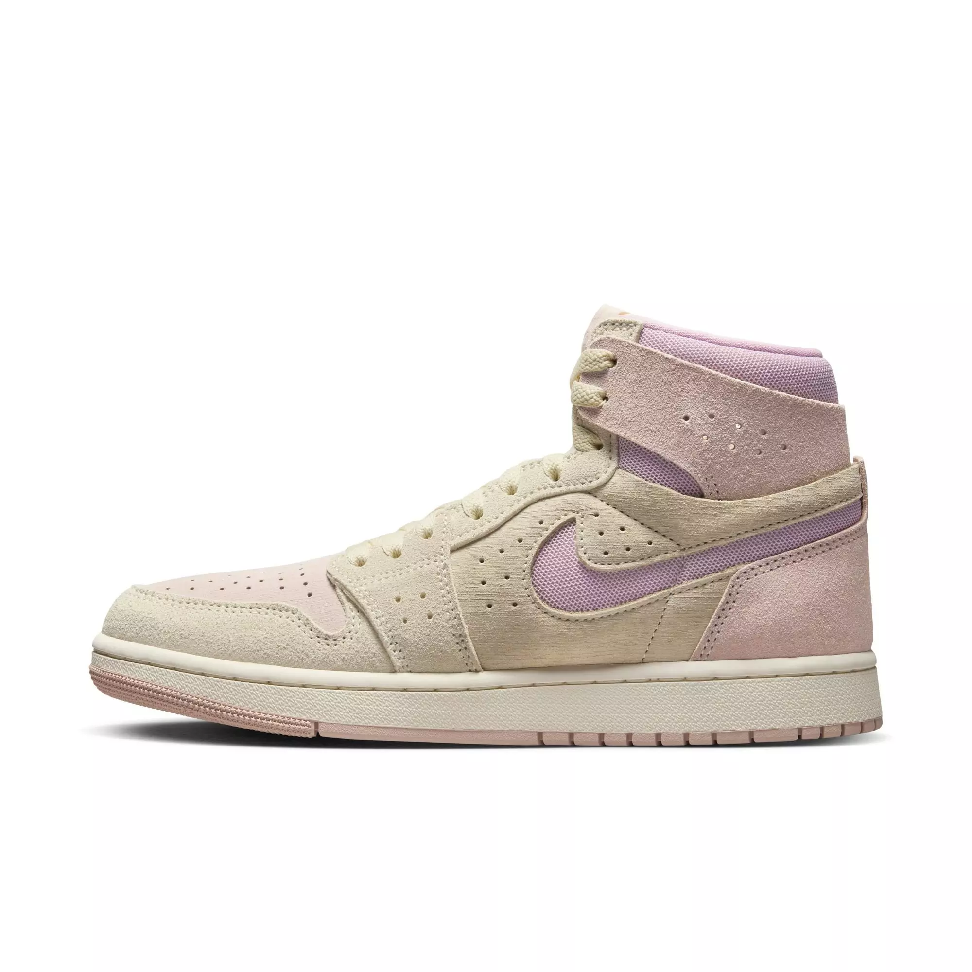 Jordan 1 Zoom CMFT 2 "Muslin/Plum Chalk/Particle Beige/Sail" Women's Shoe - OFF-WHITE
