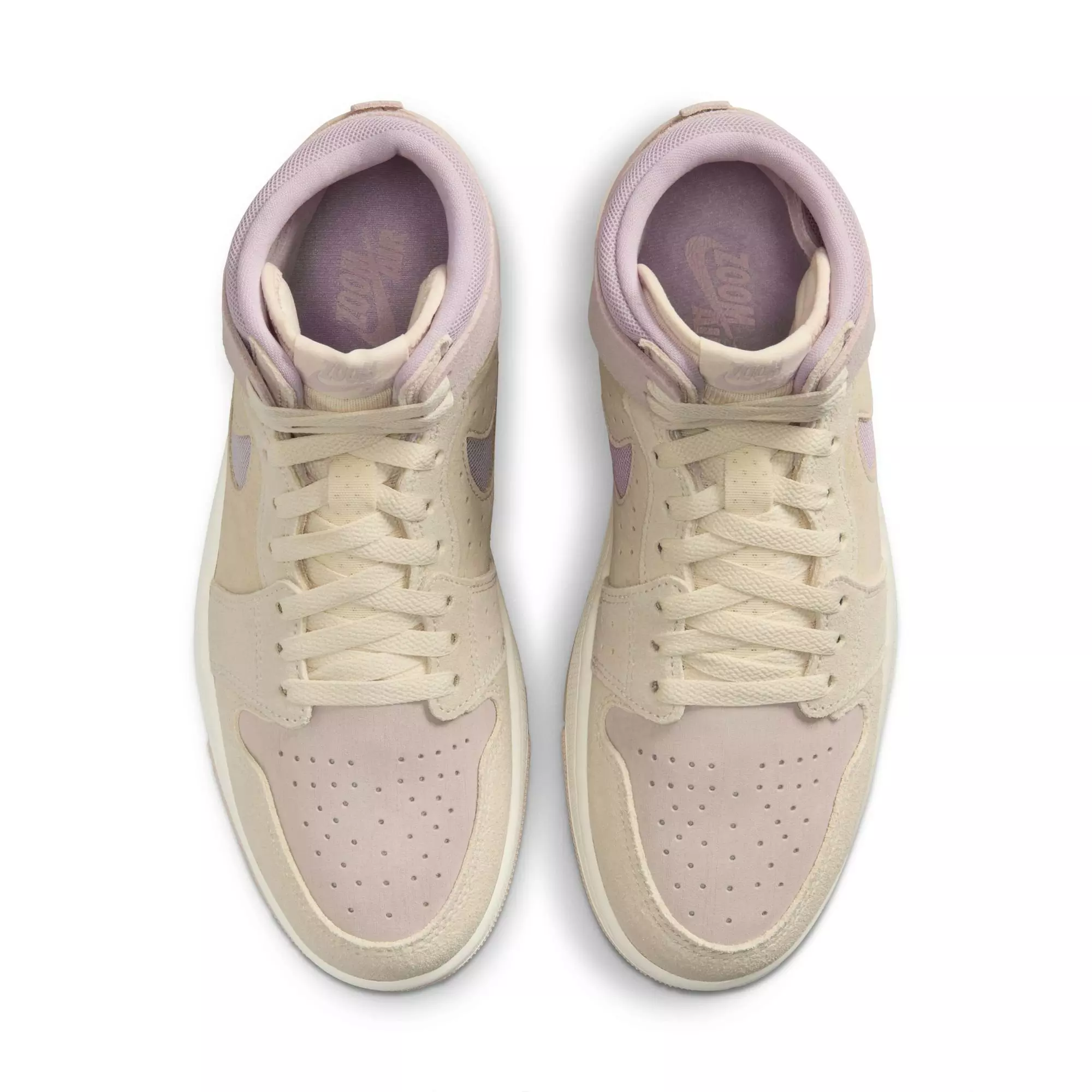 Jordan 1 Zoom CMFT 2 "Muslin/Plum Chalk/Particle Beige/Sail" Women's Shoe - OFF-WHITE