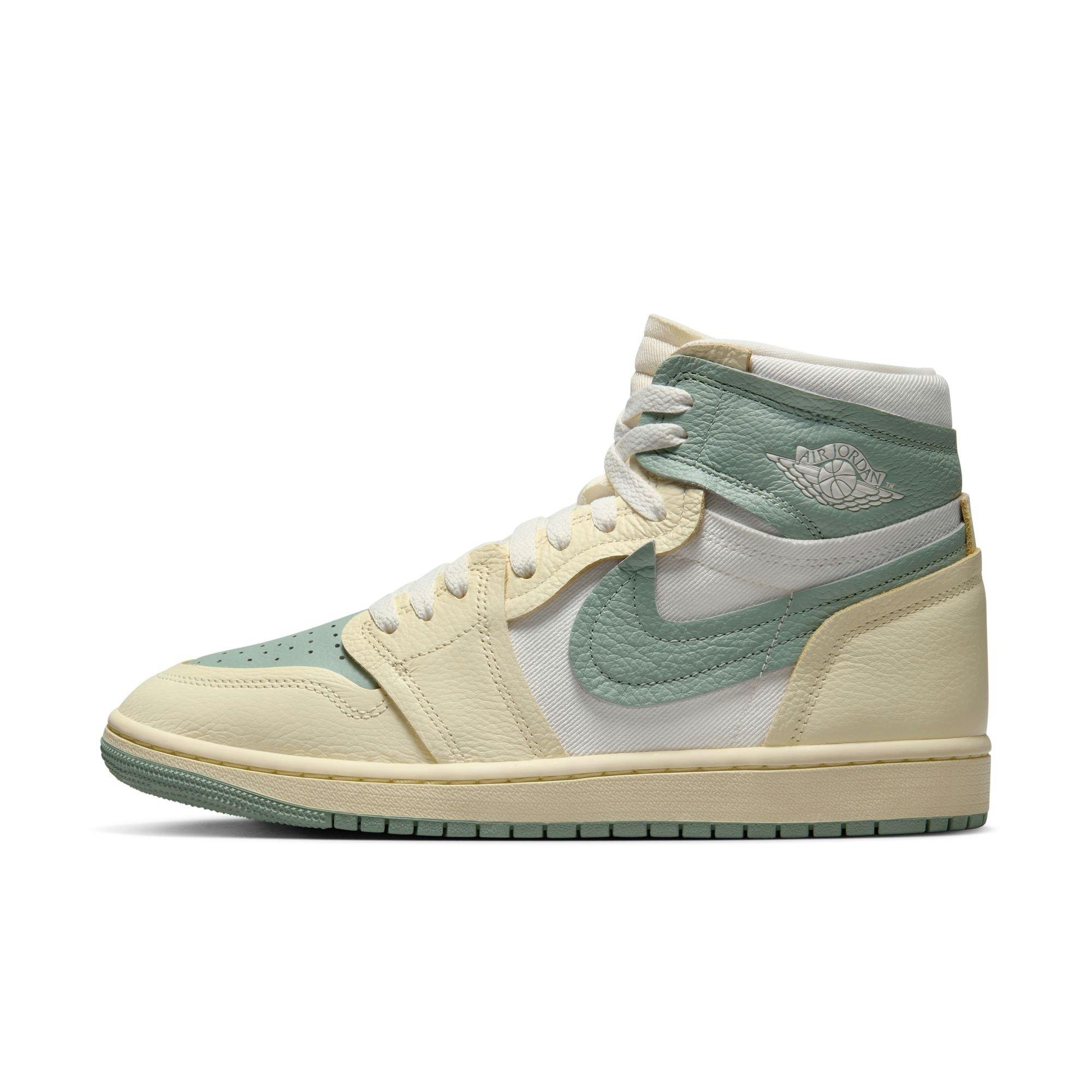 Jordan 1 High Method of Make "Legend Sand/Jade Smoke/Sail/Muslin" Women's Shoe - GREEN Thumbnail View 3