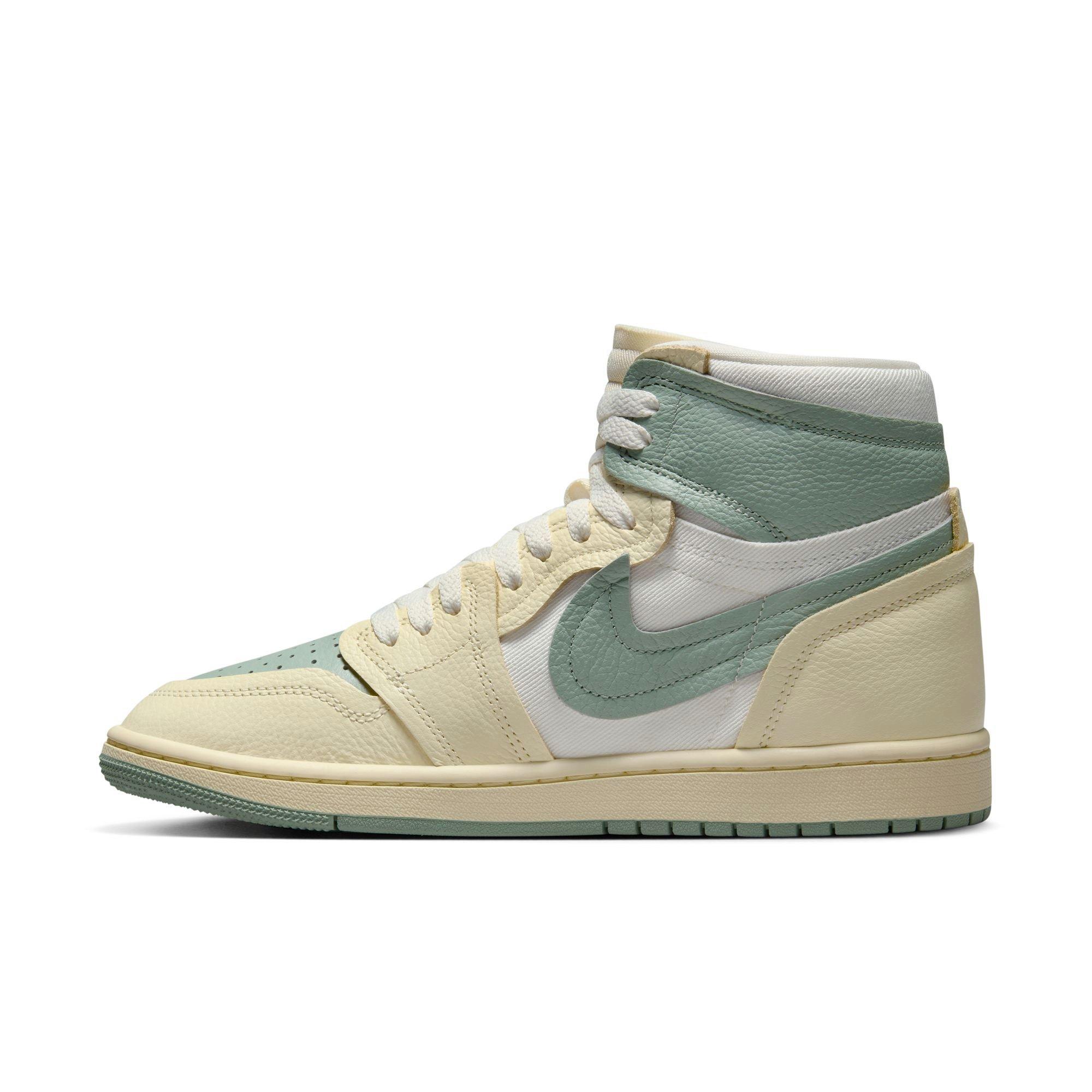 Jordan 1 High Method of Make "Legend Sand/Jade Smoke/Sail/Muslin" Women's Shoe - GREEN Thumbnail View 4