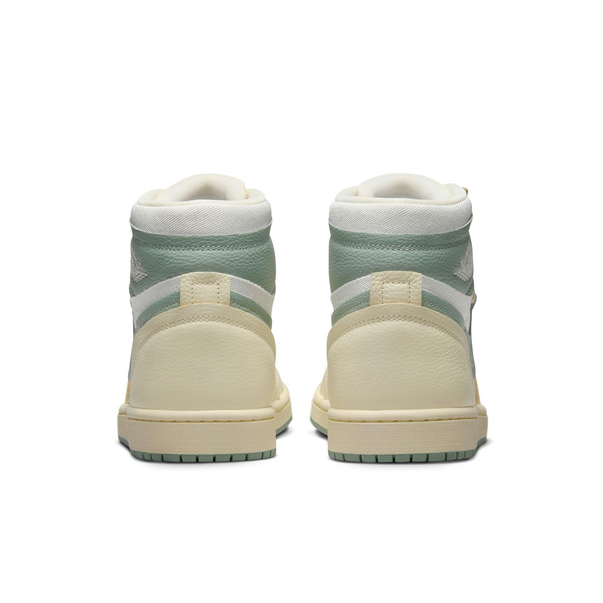 Jordan 1 High Method of Make "Legend Sand/Jade Smoke/Sail/Muslin" Women's Shoe - GREEN Thumbnail View 6