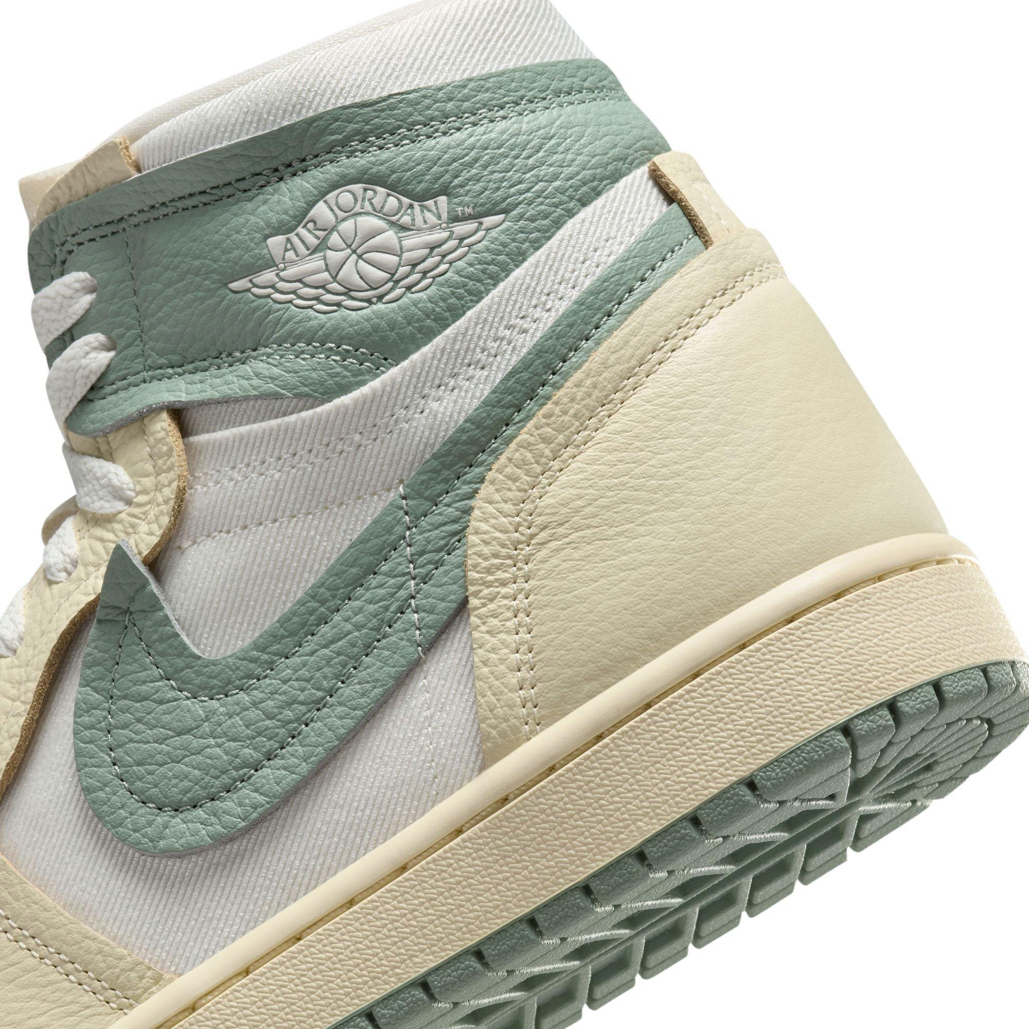Jordan 1 High Method of Make "Legend Sand/Jade Smoke/Sail/Muslin" Women's Shoe - GREEN Thumbnail View 11