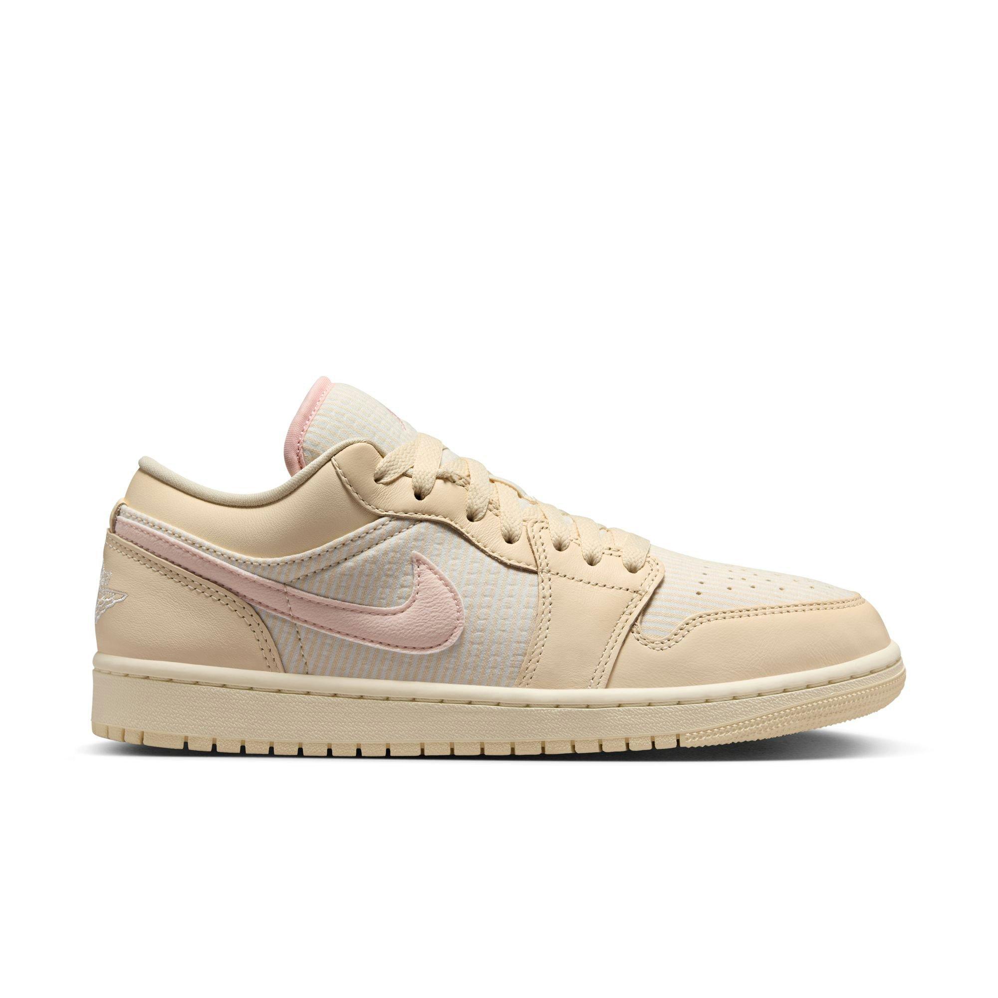 Jordan 1 Low SE "Muslin/Legend Pink/Sail/Coconut Milk" Women's Shoe - PINK Thumbnail View 1