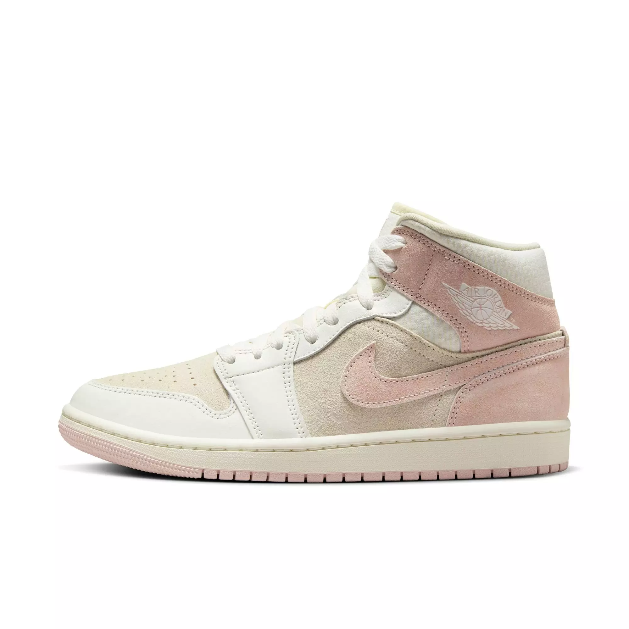 Jordan 1 Mid SE "Coconut Milk/Legend Pink/Sail" Women's Shoe - PINK