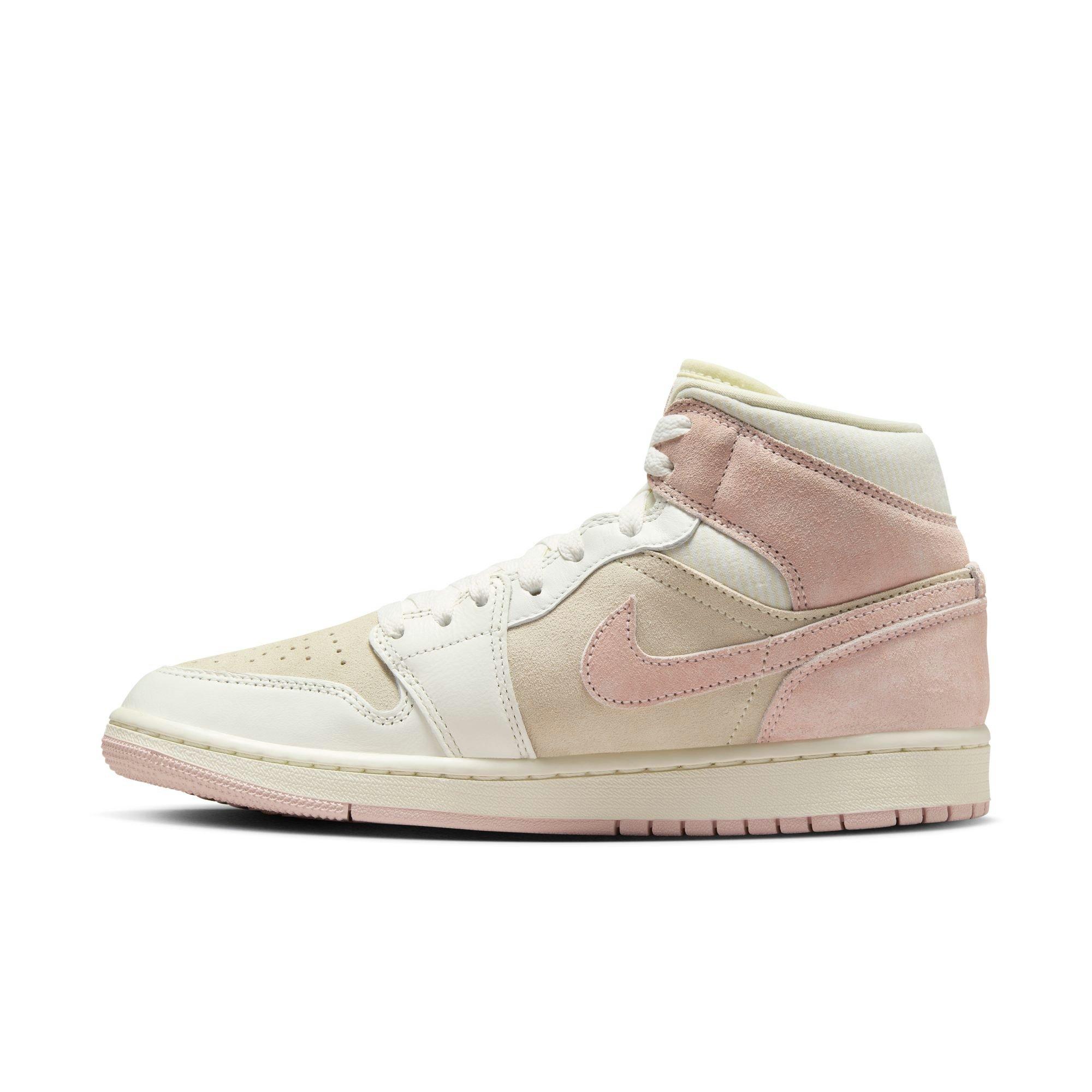 Jordan 1 Mid SE "Coconut Milk/Legend Pink/Sail" Women's Shoe - PINK Thumbnail View 4