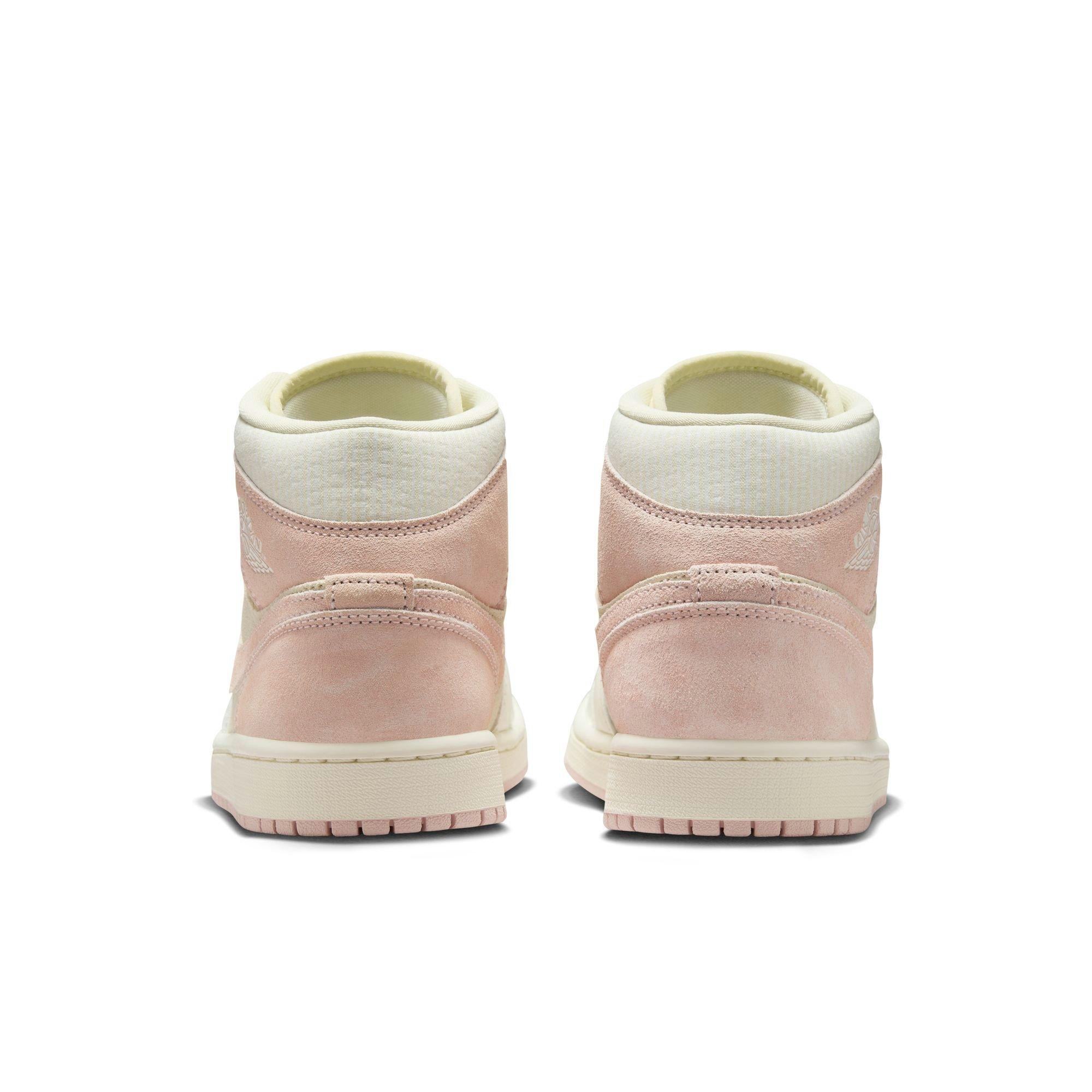 Jordan 1 Mid SE "Coconut Milk/Legend Pink/Sail" Women's Shoe - PINK Thumbnail View 6