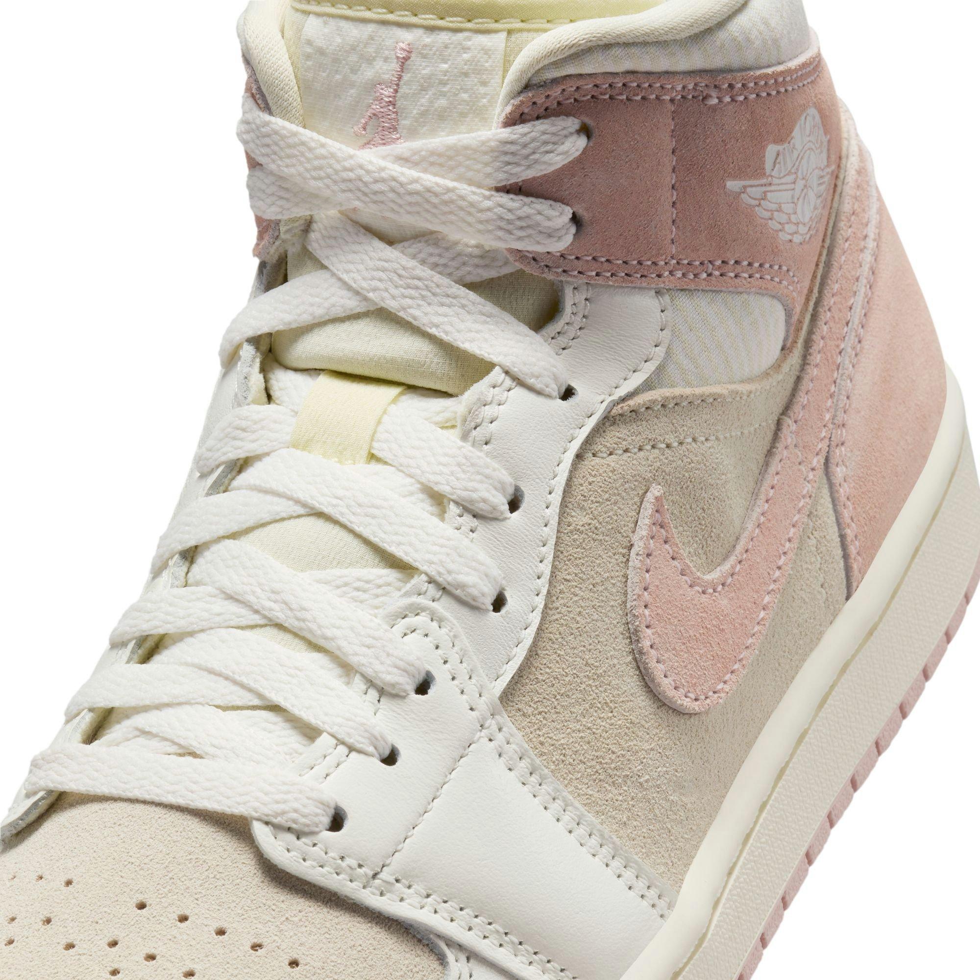 Jordan 1 Mid SE "Coconut Milk/Legend Pink/Sail" Women's Shoe - PINK Thumbnail View 10